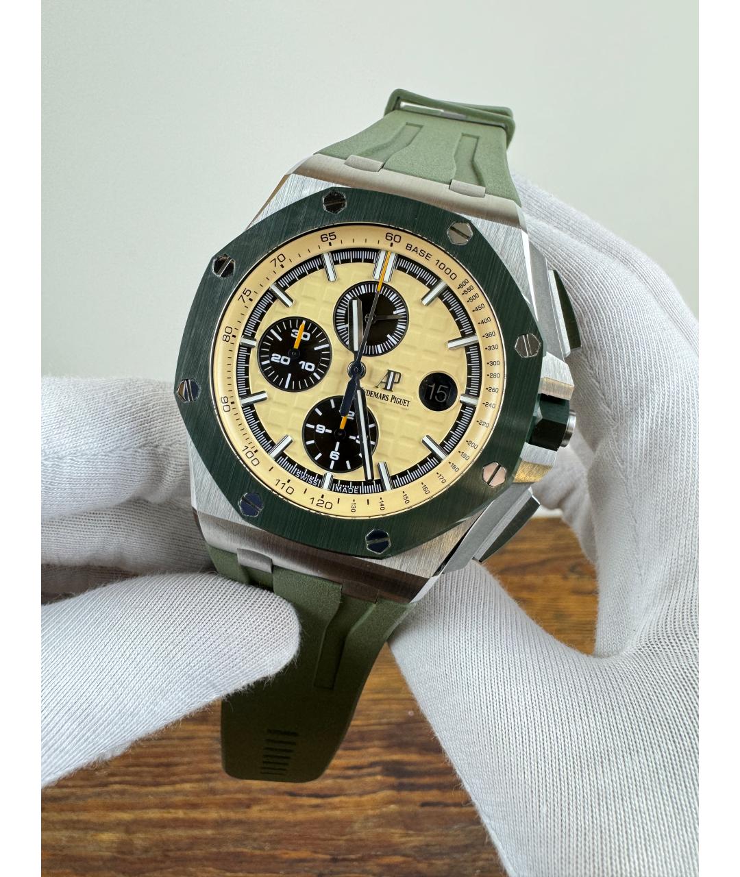 Audemars Piguet Хаки стальные часы, фото 3