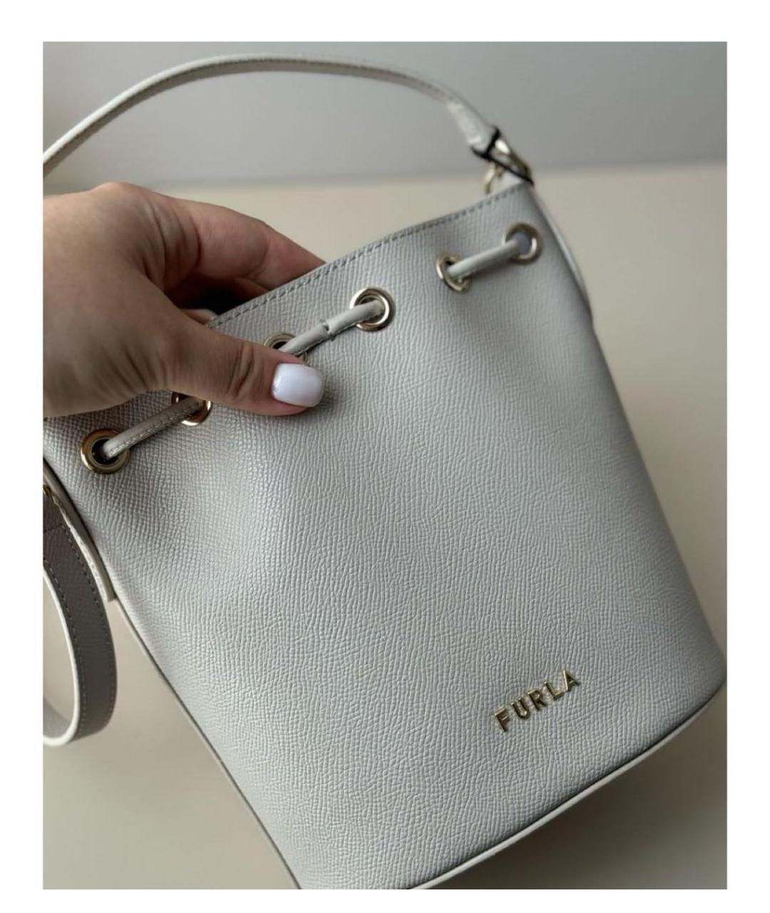 FURLA Бежевая кожаная сумка тоут, фото 2