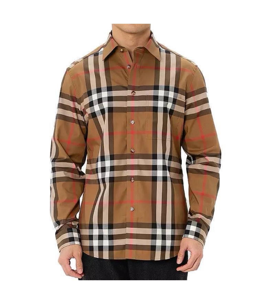 BURBERRY Коричневая кэжуал рубашка, фото 2