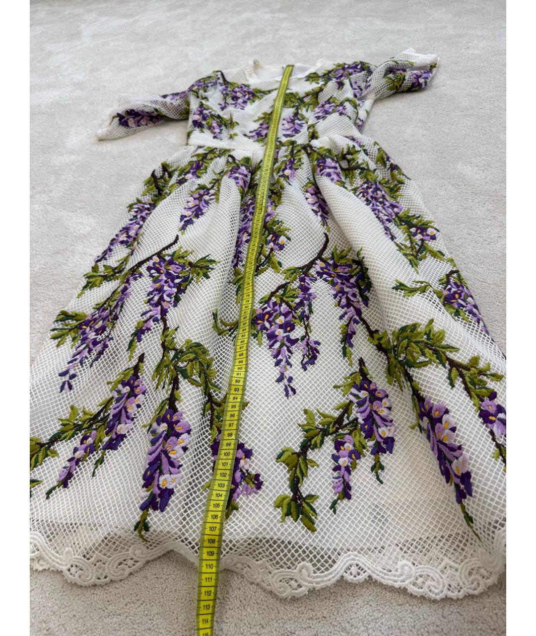 DOLCE&GABBANA Мульти хлопко-эластановое коктейльное платье, фото 6