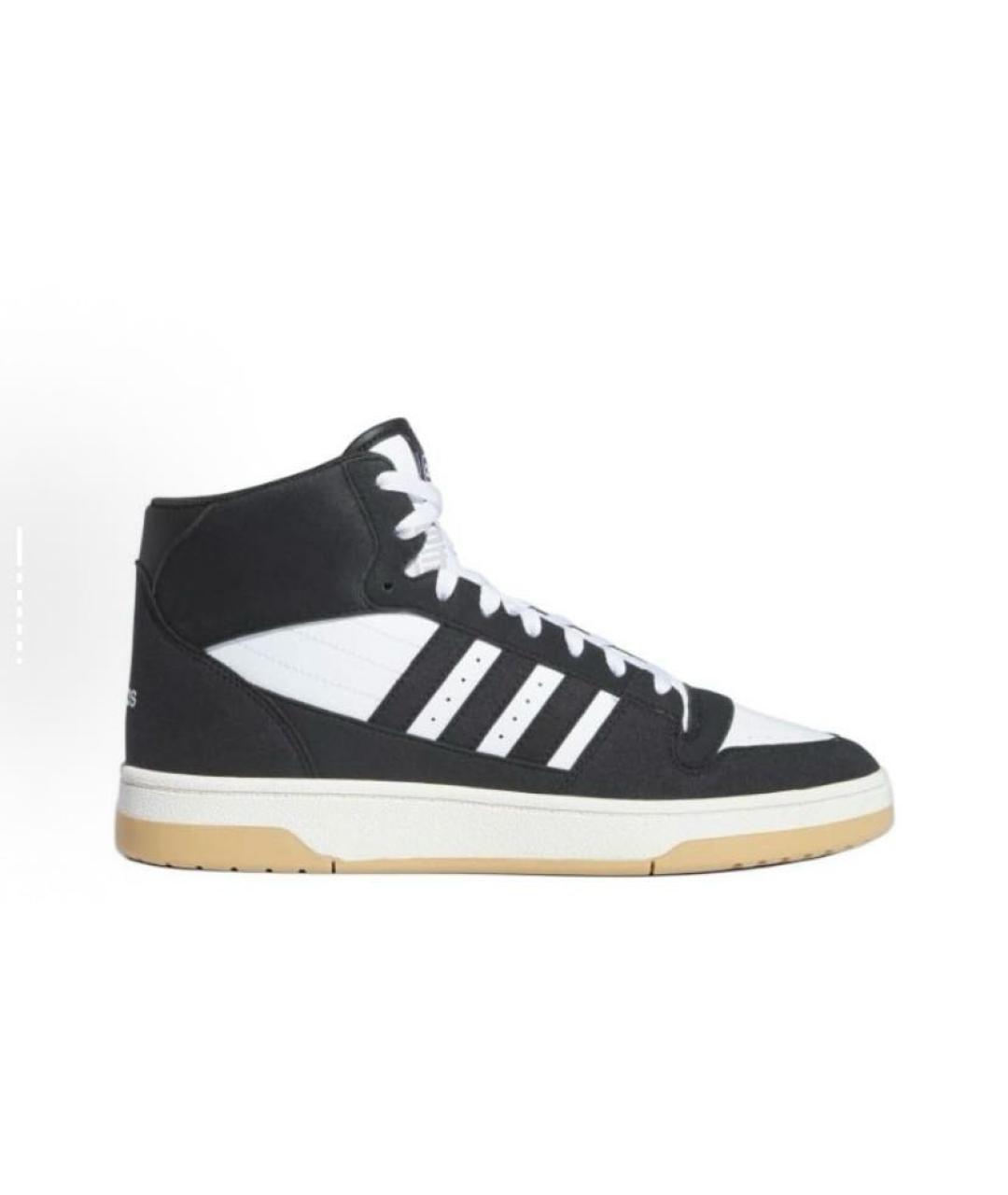 ADIDAS Черные кожаные кроссовки, фото 8