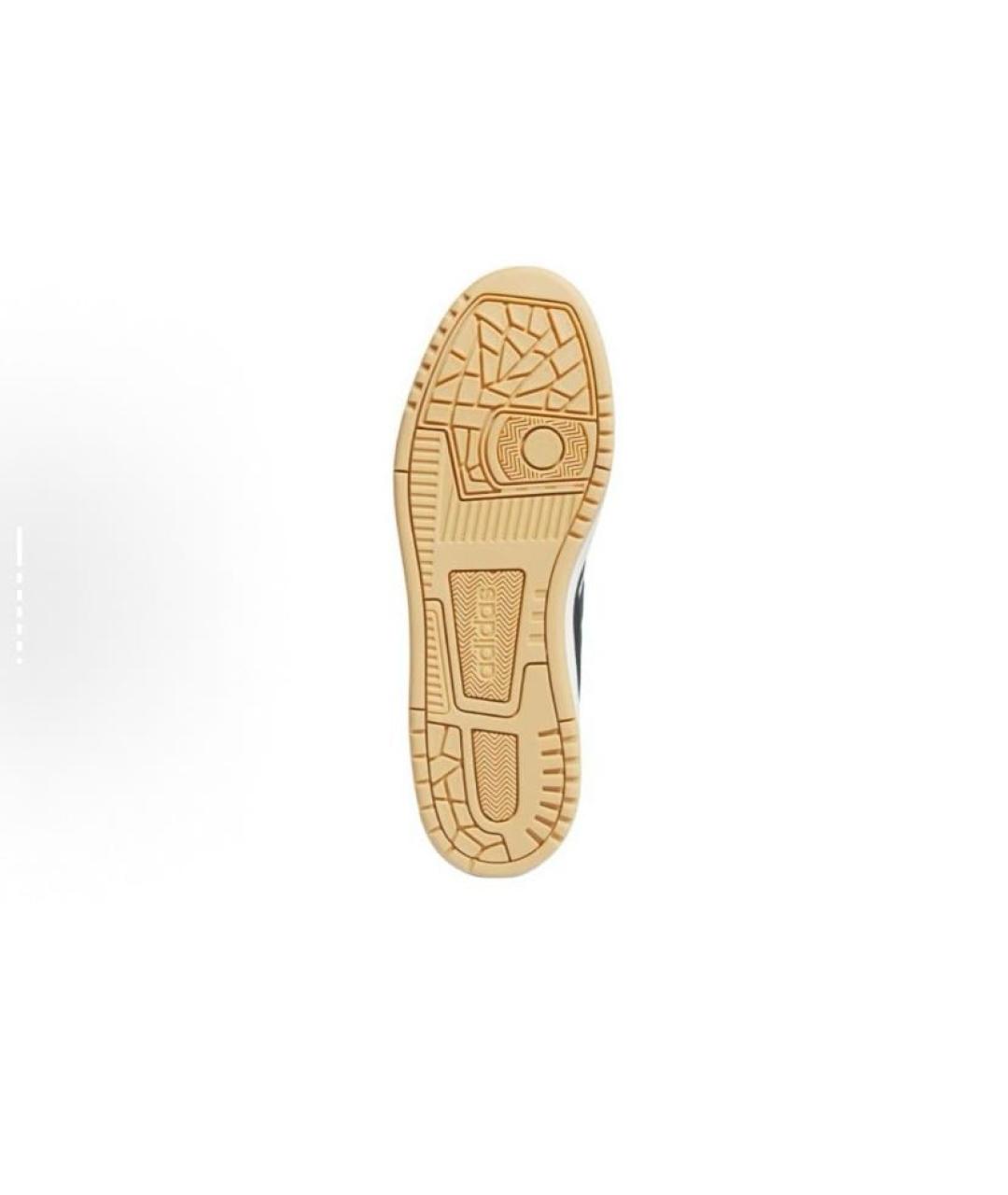 ADIDAS Черные кожаные кроссовки, фото 7