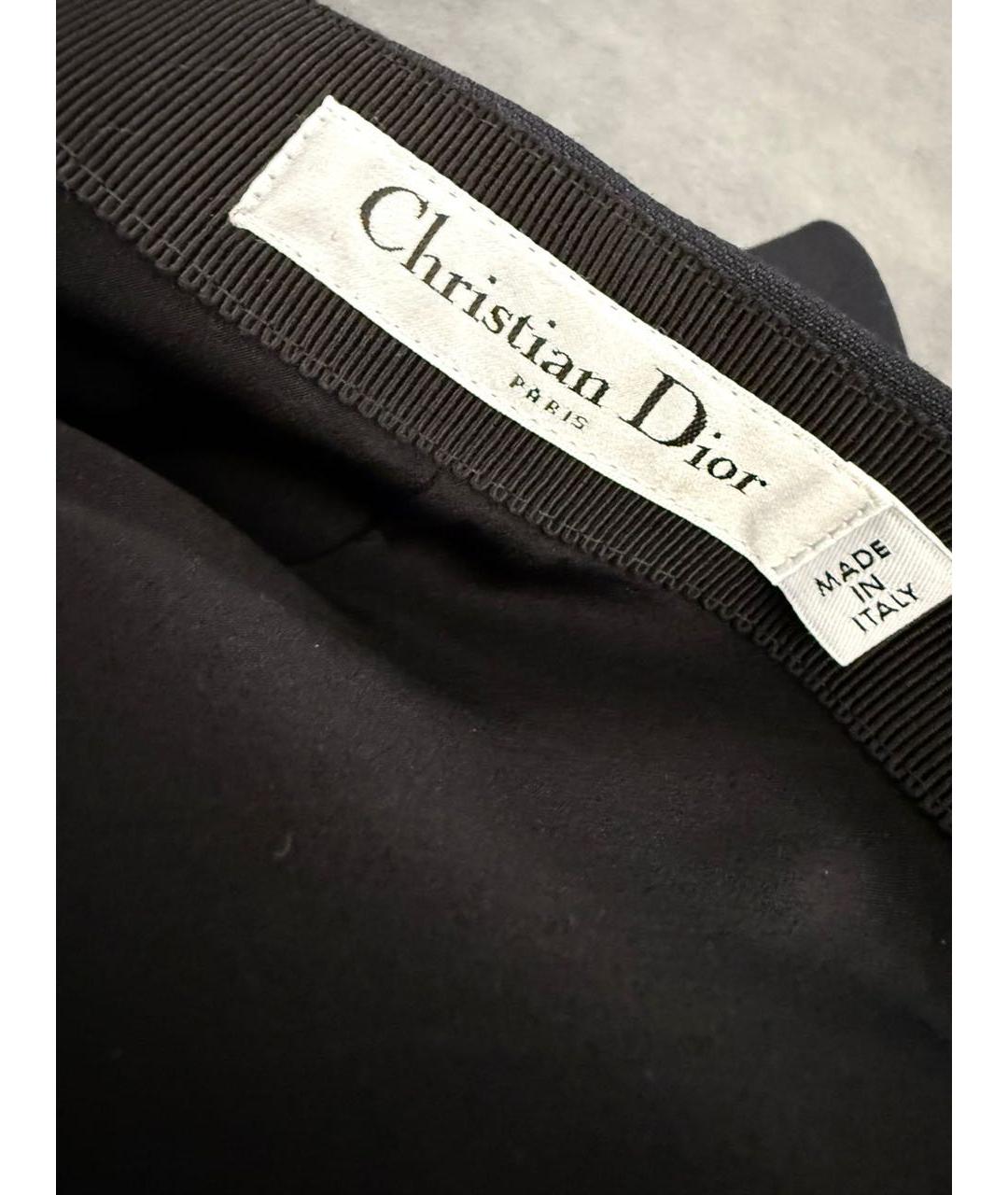 CHRISTIAN DIOR Черный шерстяной жакет/пиджак, фото 5