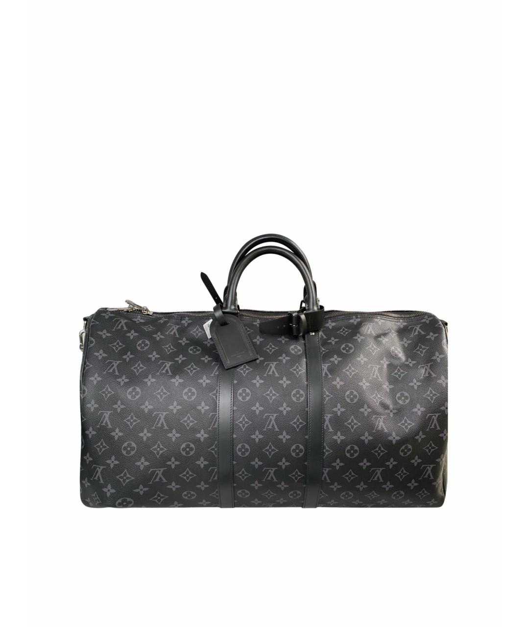 LOUIS VUITTON Черная дорожная/спортивная сумка из искусственной кожи, фото 1