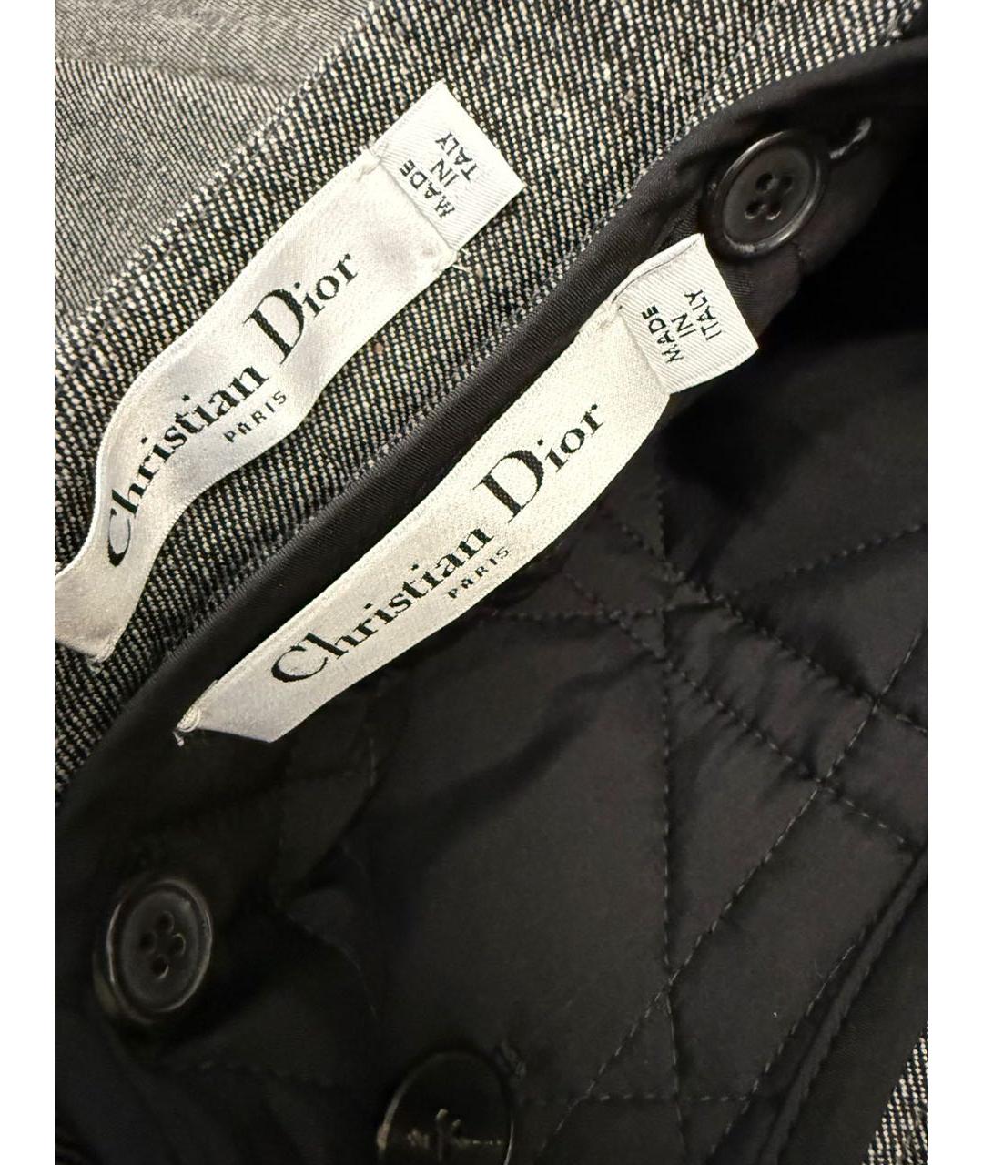 CHRISTIAN DIOR Серая юбка макси, фото 4