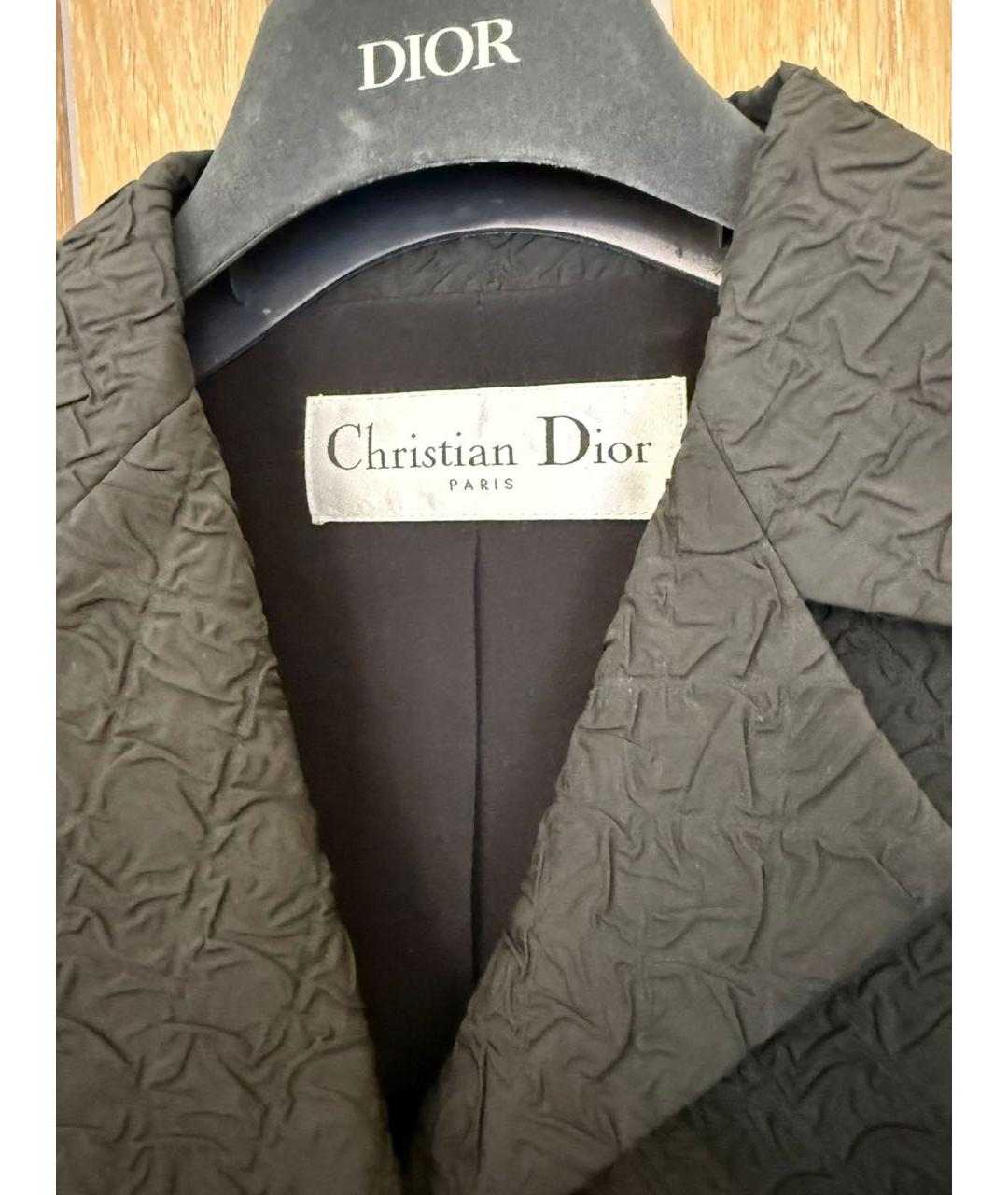 CHRISTIAN DIOR Черный полиэстеровый жакет/пиджак, фото 3
