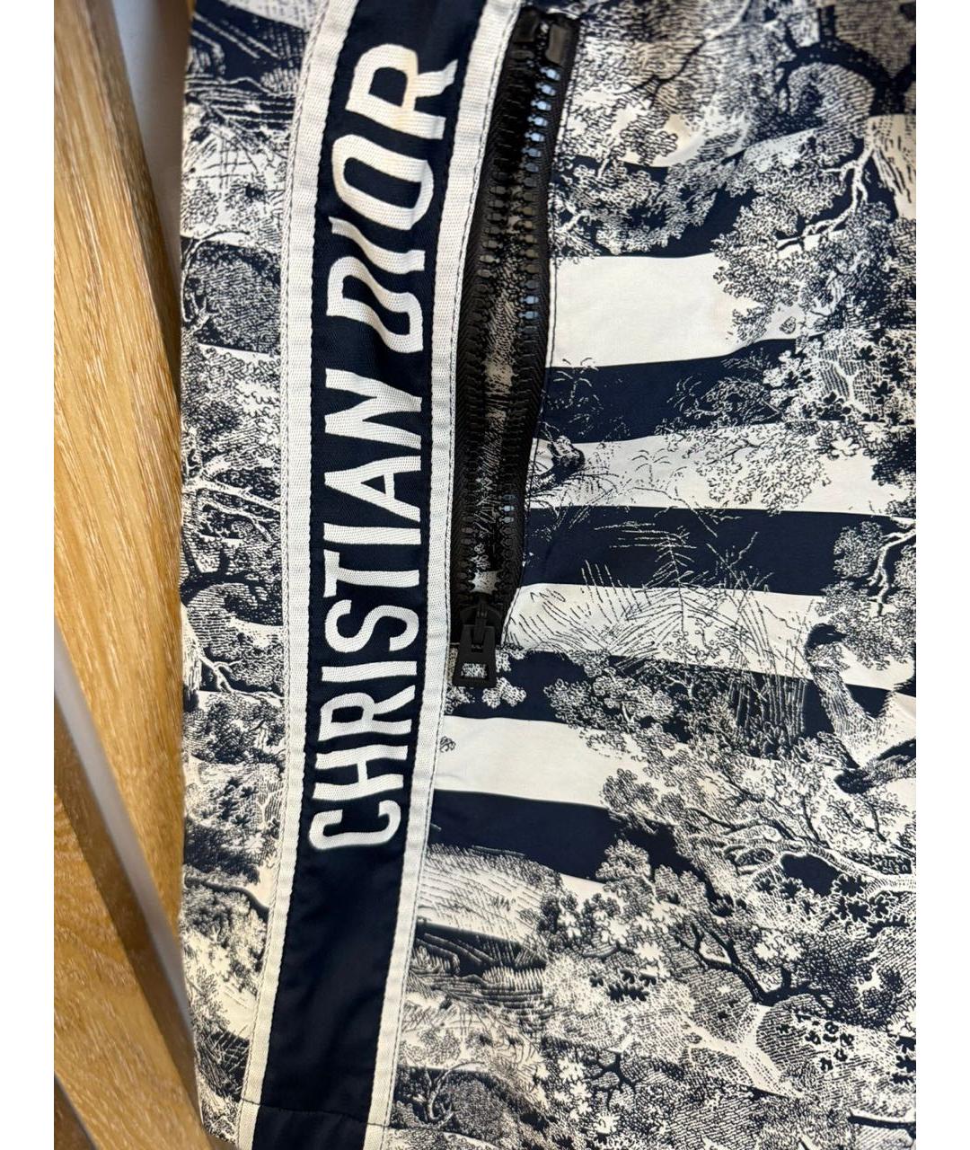 CHRISTIAN DIOR Синее полиэстеровое повседневное платье, фото 5