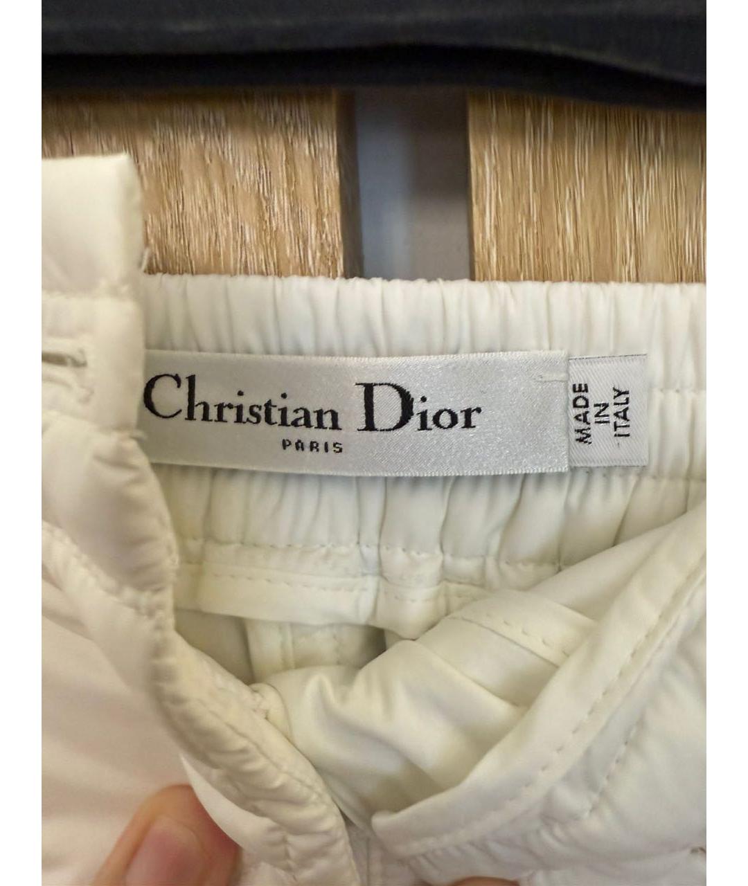 CHRISTIAN DIOR Белые полиэстеровые шорты, фото 3