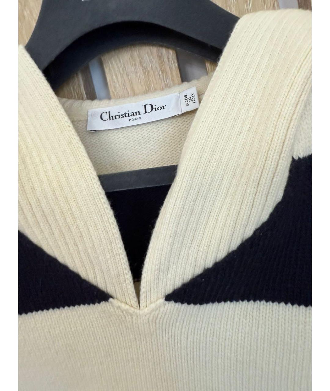 CHRISTIAN DIOR Белая шерстяная жилетка, фото 3