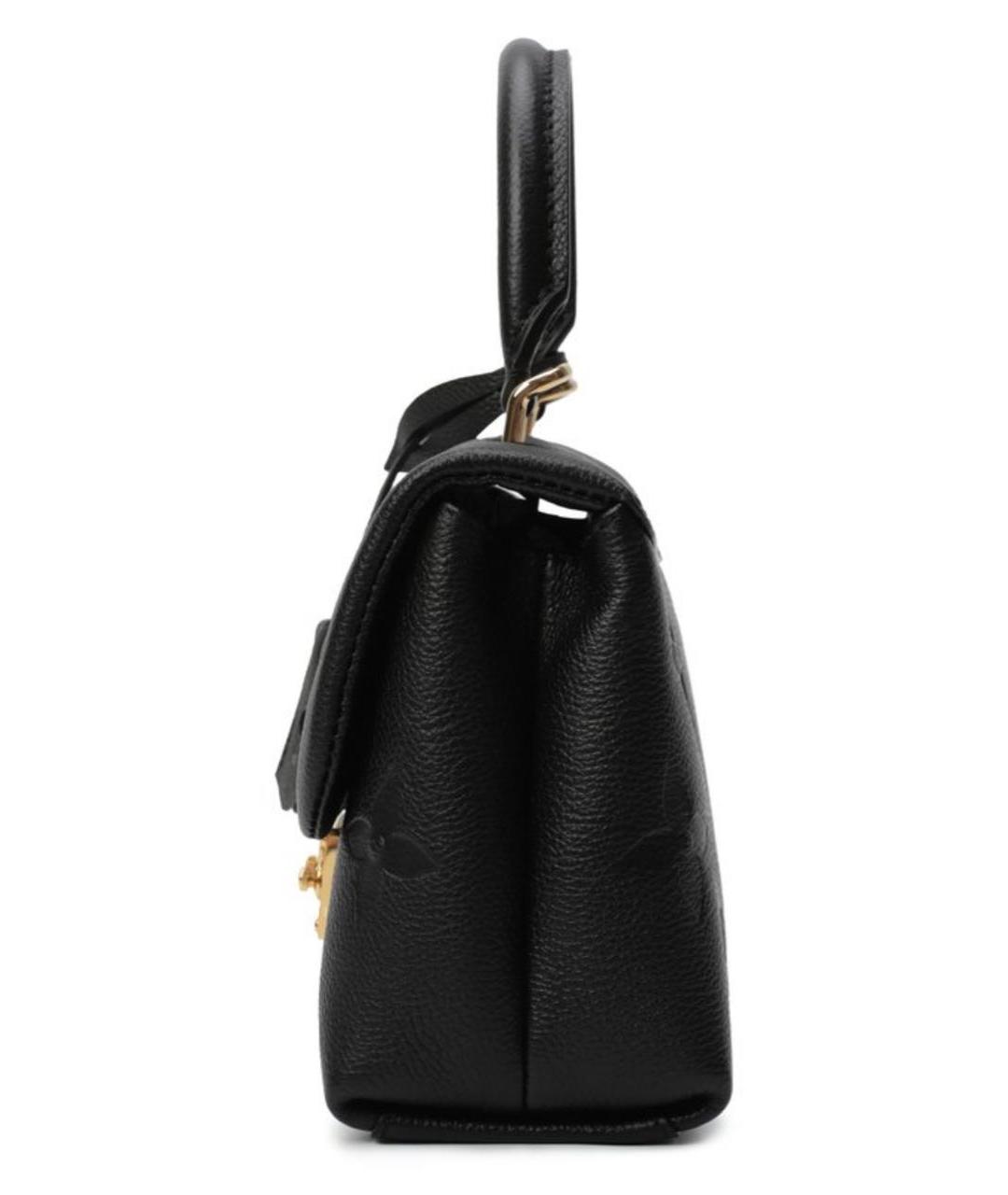 LOUIS VUITTON Черная кожаная сумка через плечо, фото 2