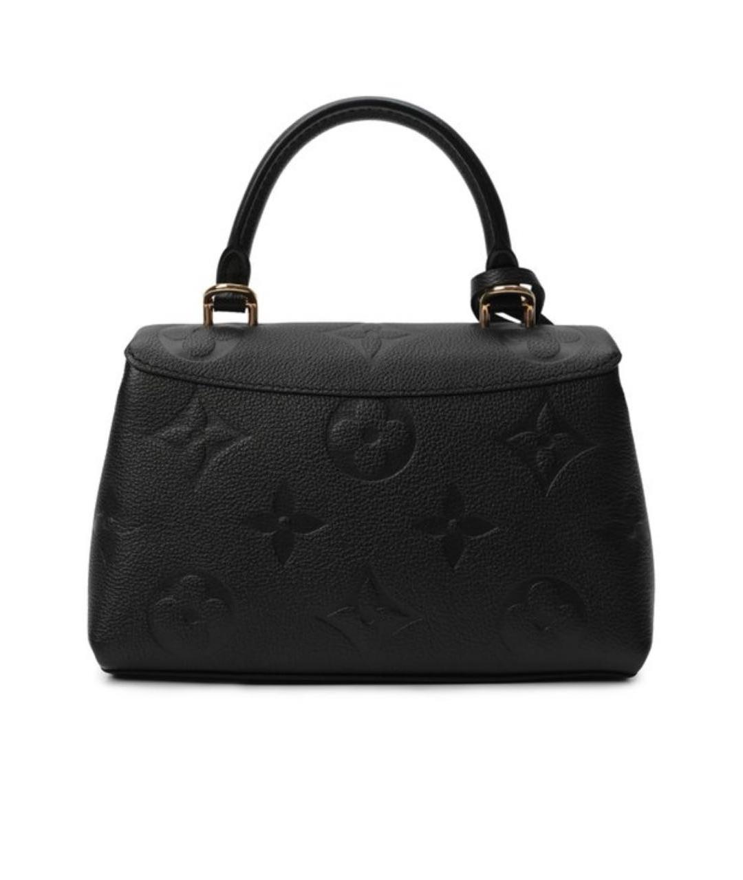 LOUIS VUITTON Черная кожаная сумка через плечо, фото 3