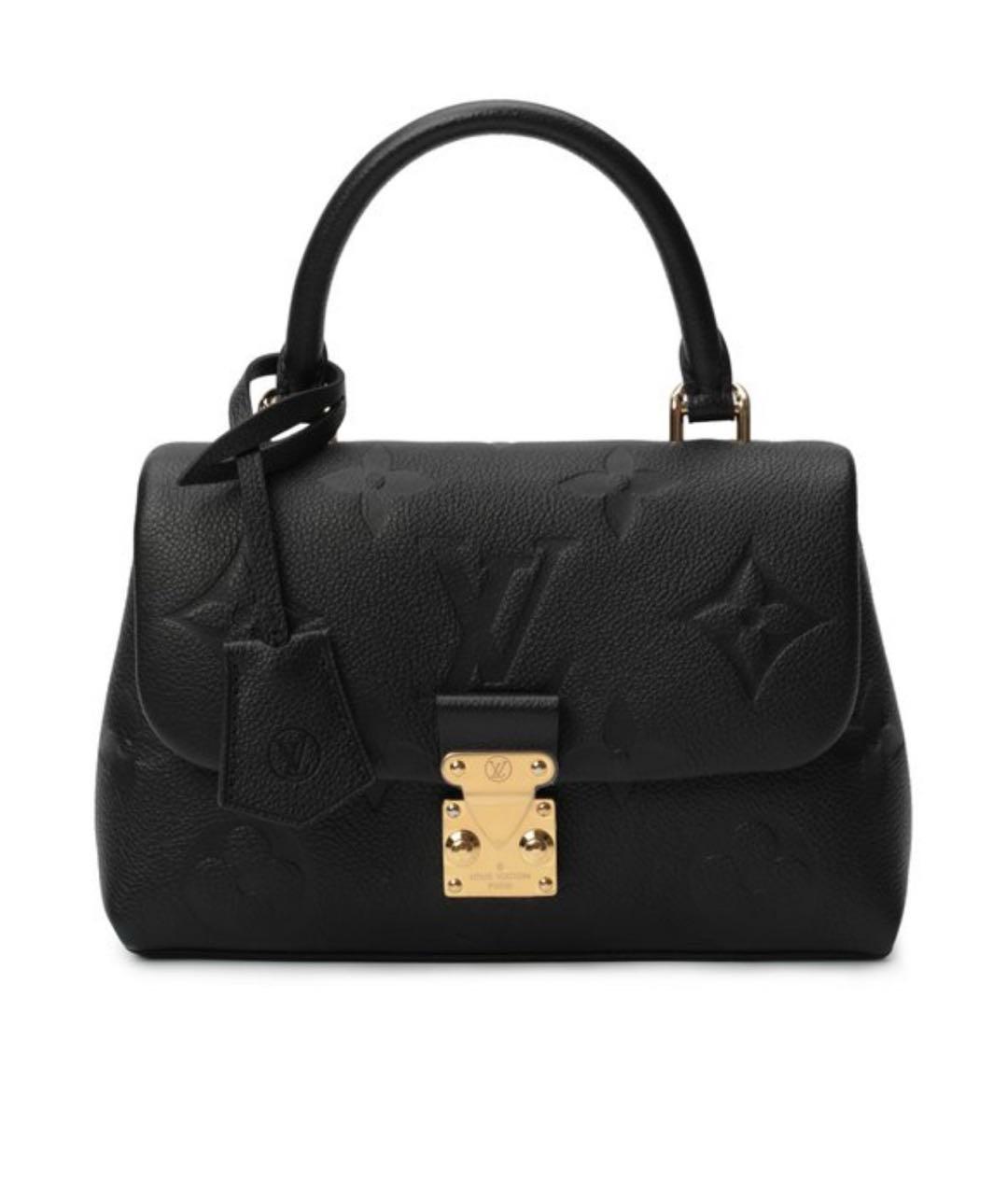 LOUIS VUITTON Черная кожаная сумка через плечо, фото 1