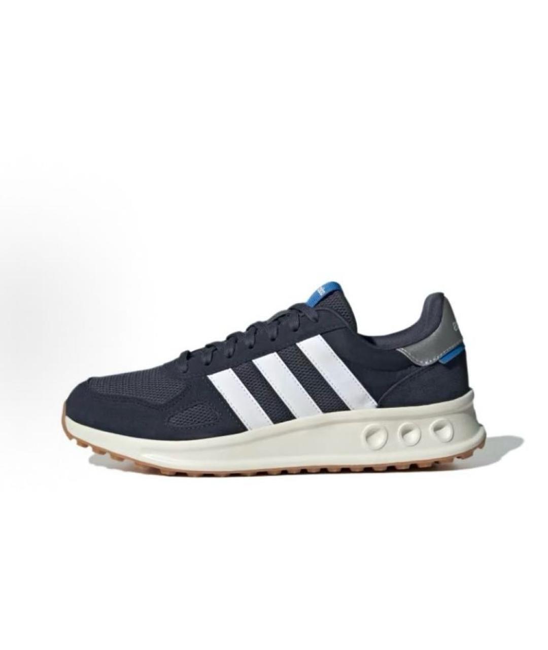 ADIDAS Темно-синие текстильные кроссовки, фото 3