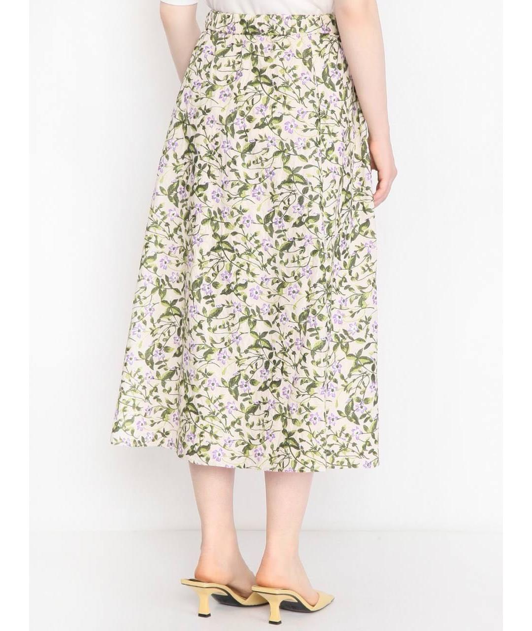 WEEKEND MAX MARA Мульти хлопковая юбка миди, фото 3