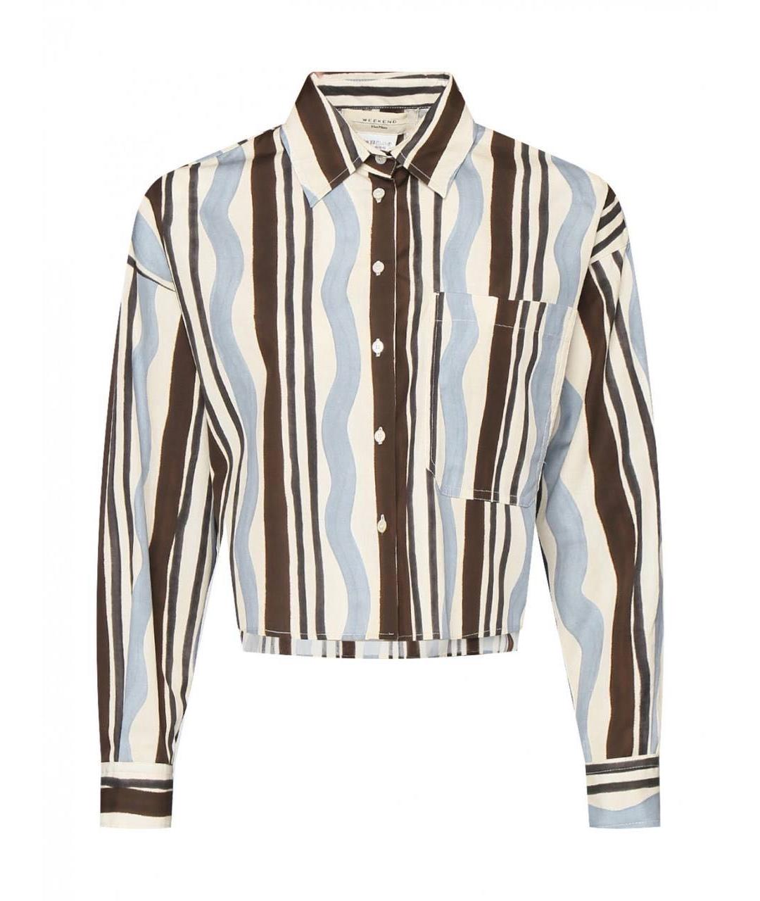 WEEKEND MAX MARA Мульти хлопковая рубашка, фото 1