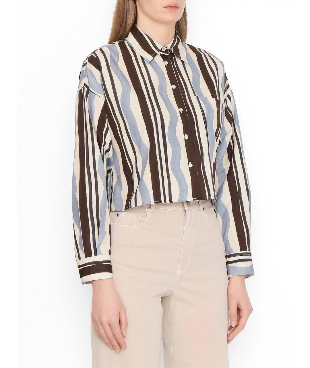WEEKEND MAX MARA Мульти хлопковая рубашка, фото 2