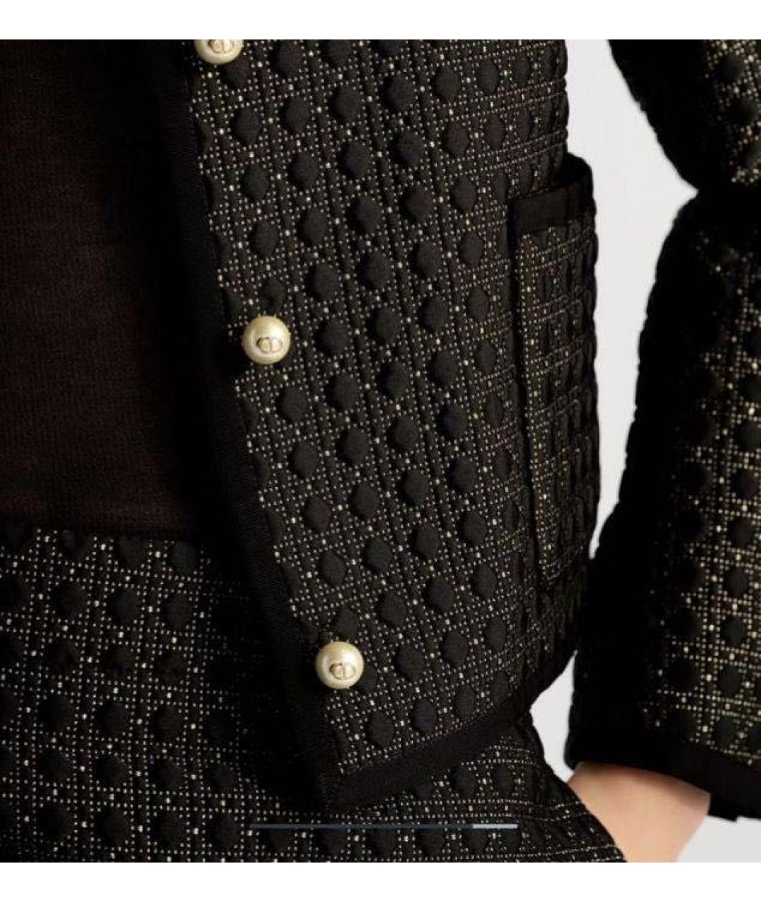 CHRISTIAN DIOR Черный полиэстеровый жакет/пиджак, фото 5