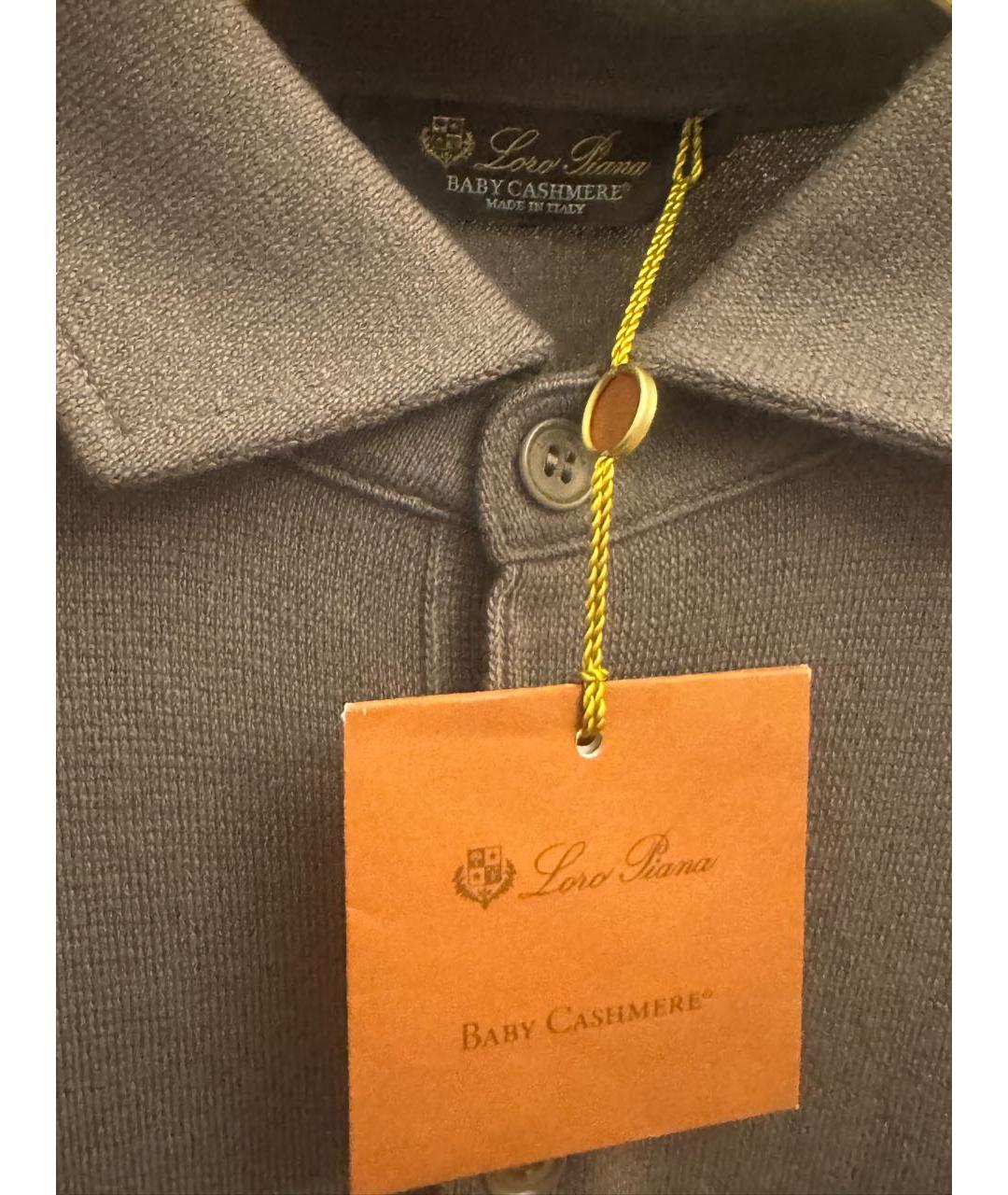 LORO PIANA Коричневый кашемировый джемпер / свитер, фото 5