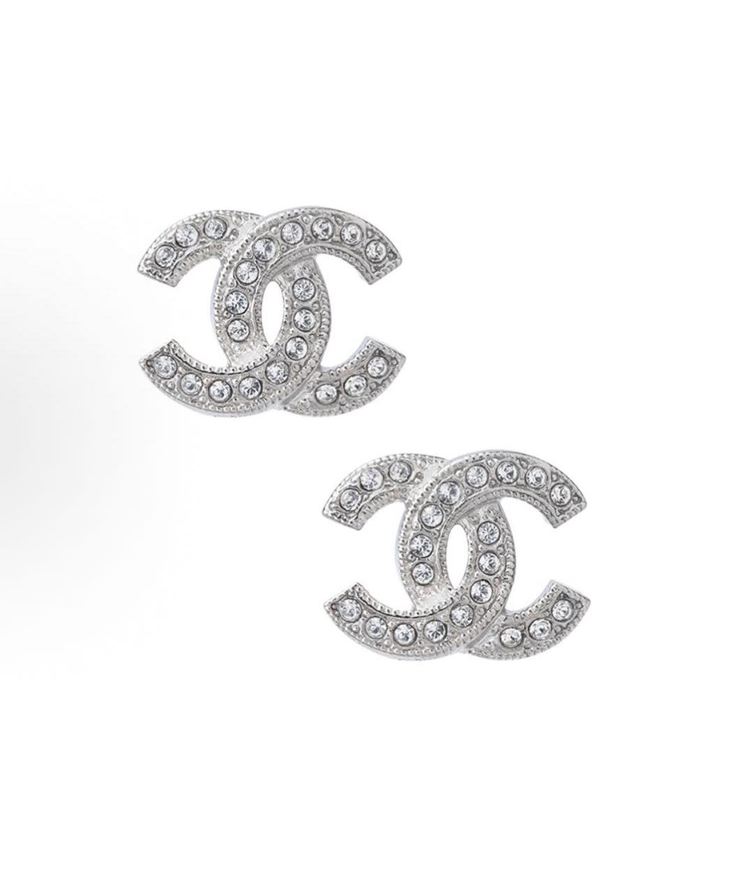 CHANEL Серебряные серьги, фото 4