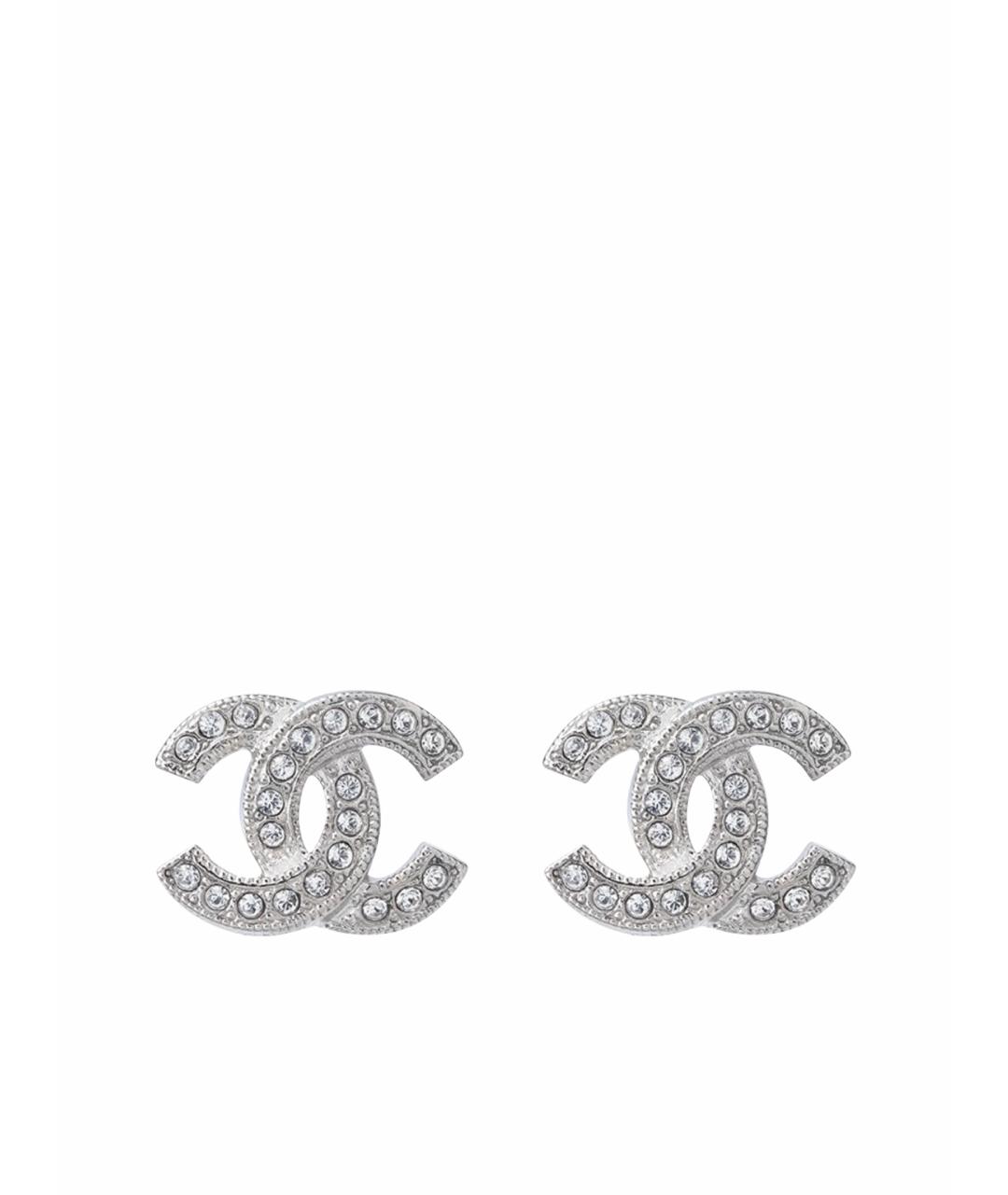 CHANEL Серебряные серьги, фото 1