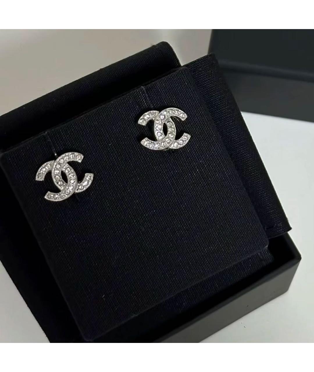 CHANEL Серебряные серьги, фото 3
