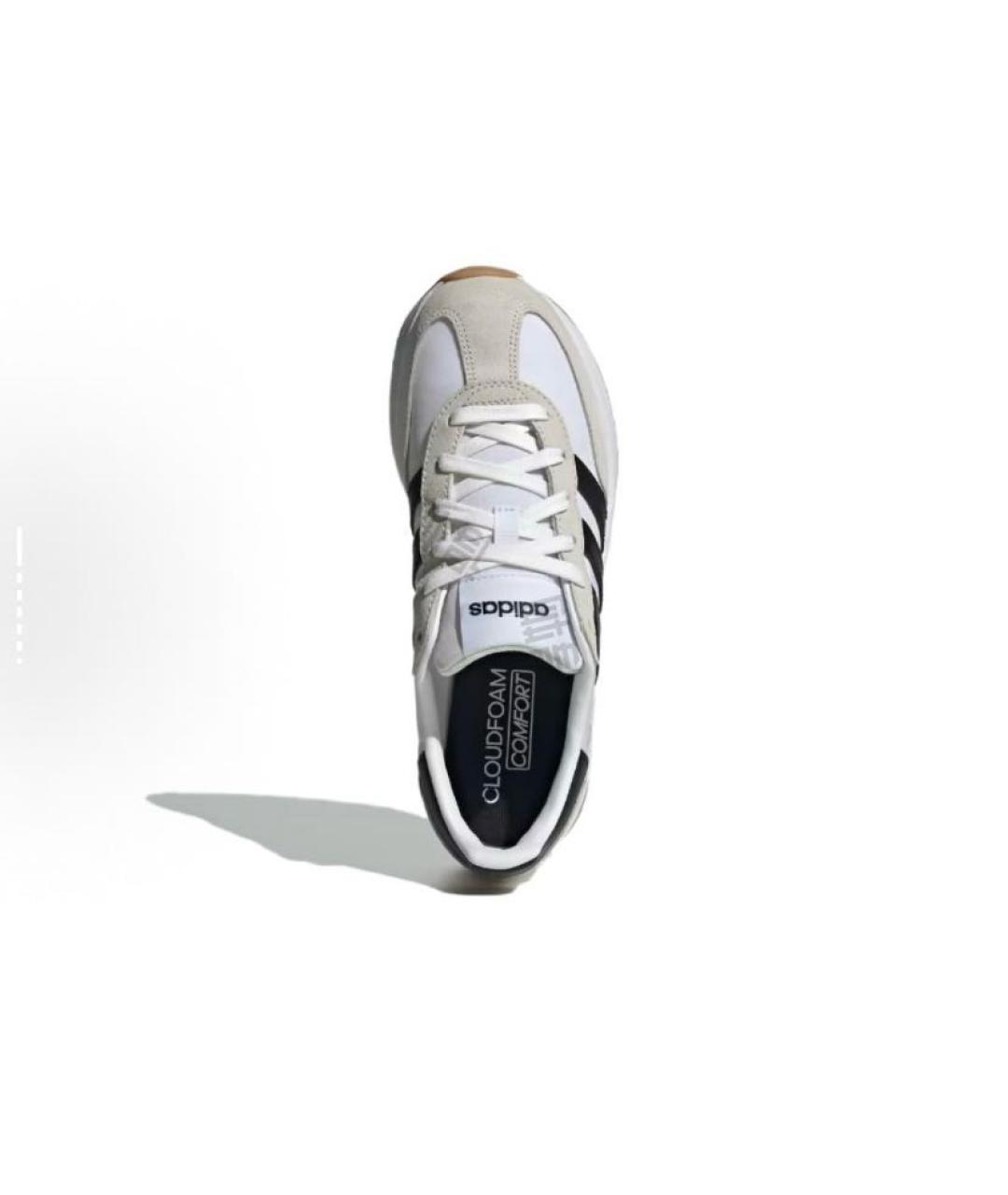 ADIDAS Белые текстильные кроссовки, фото 4