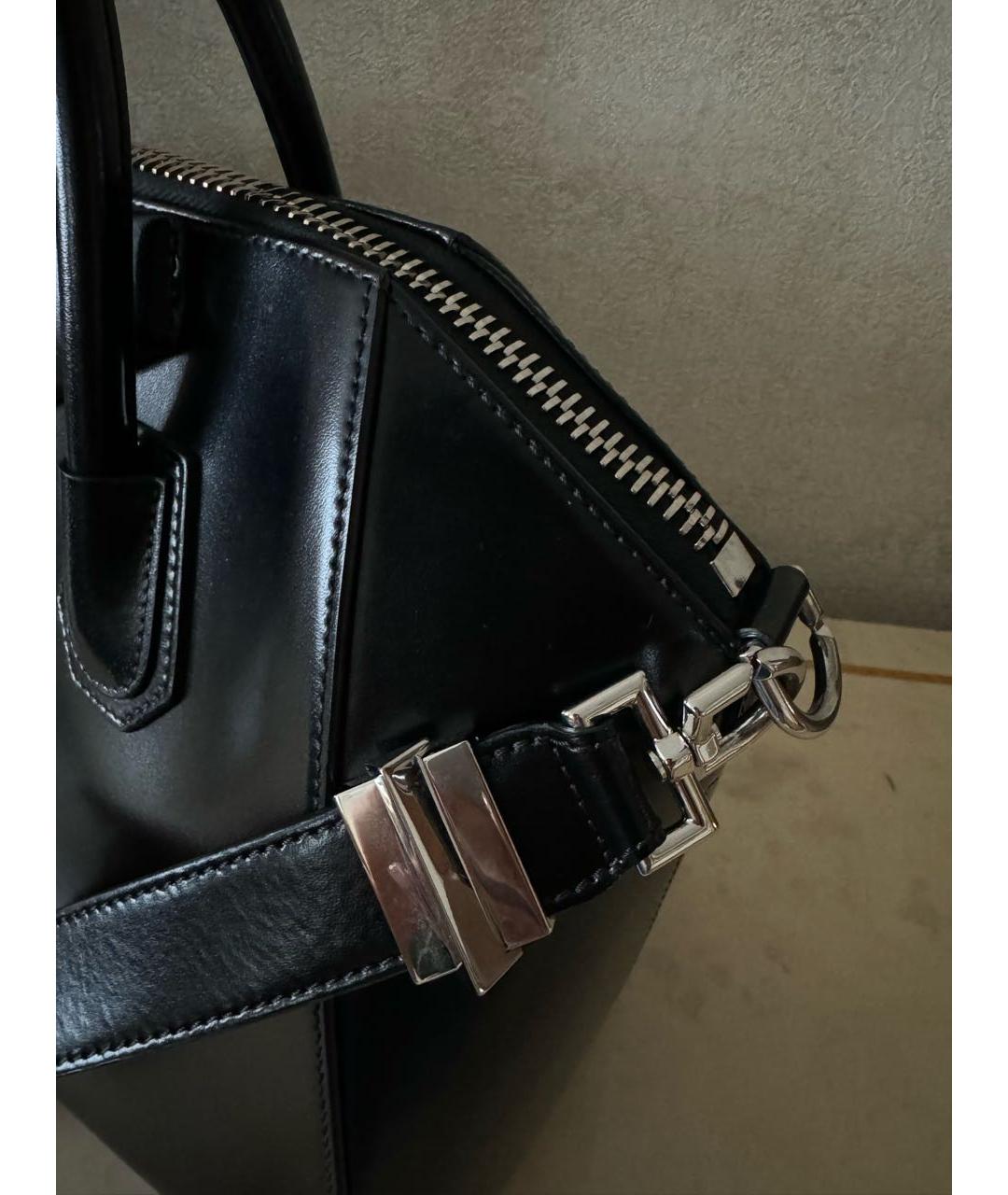 GIVENCHY Черная кожаная сумка с короткими ручками, фото 6