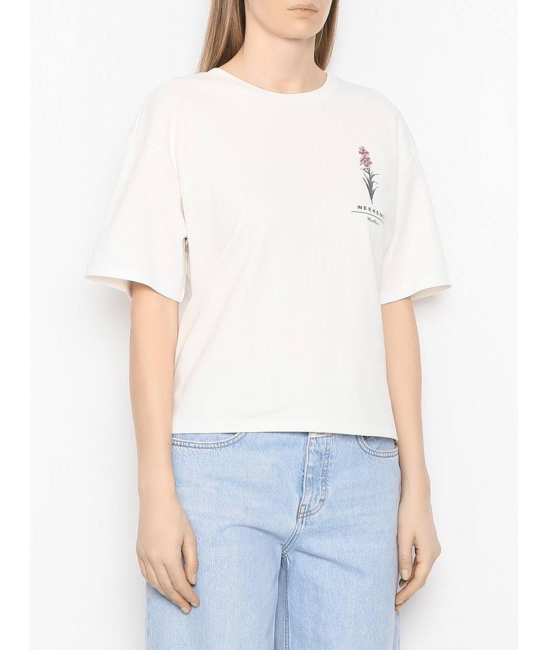 WEEKEND MAX MARA Бежевая футболка, фото 2