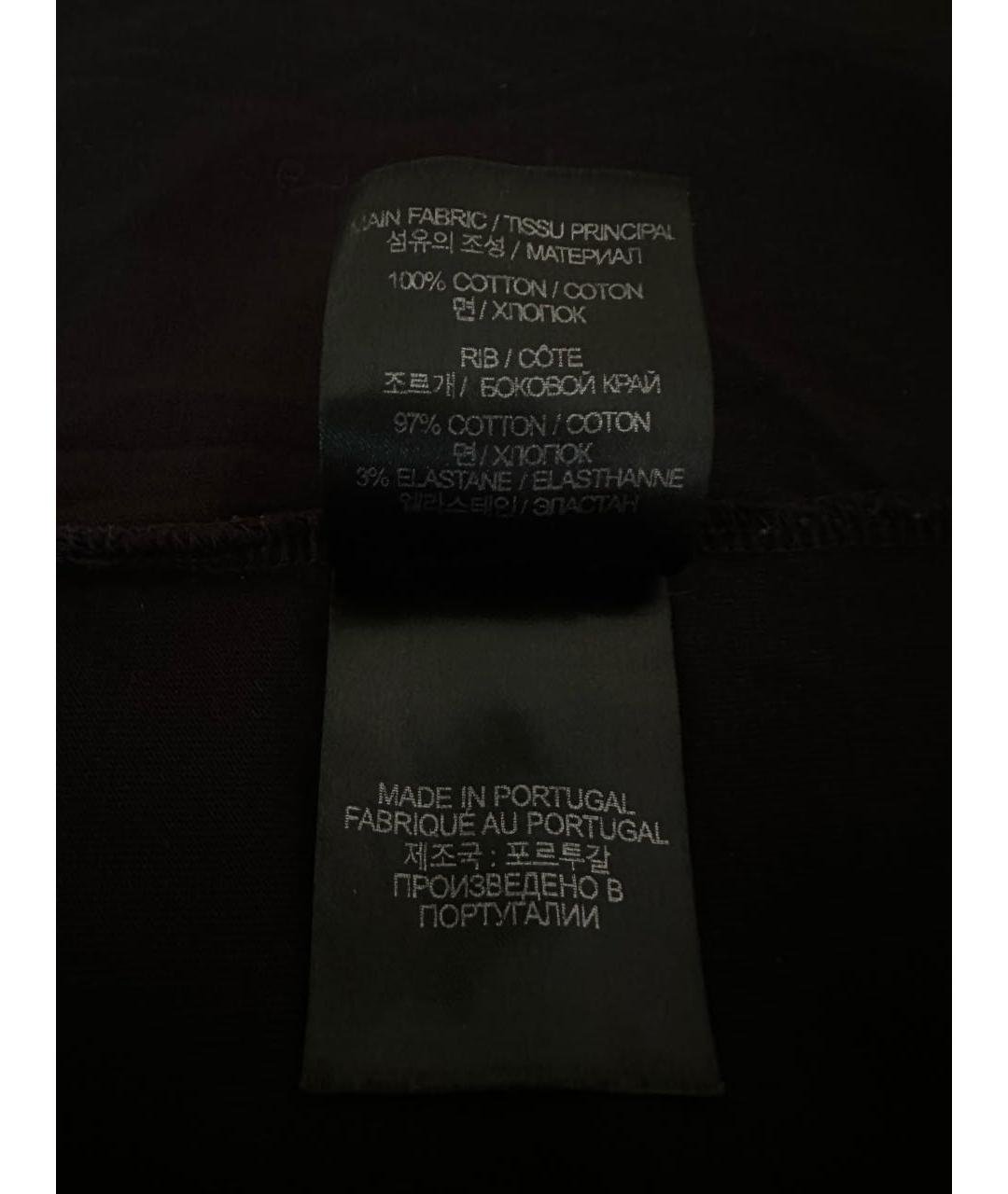 VETEMENTS Черная хлопковая футболка, фото 7