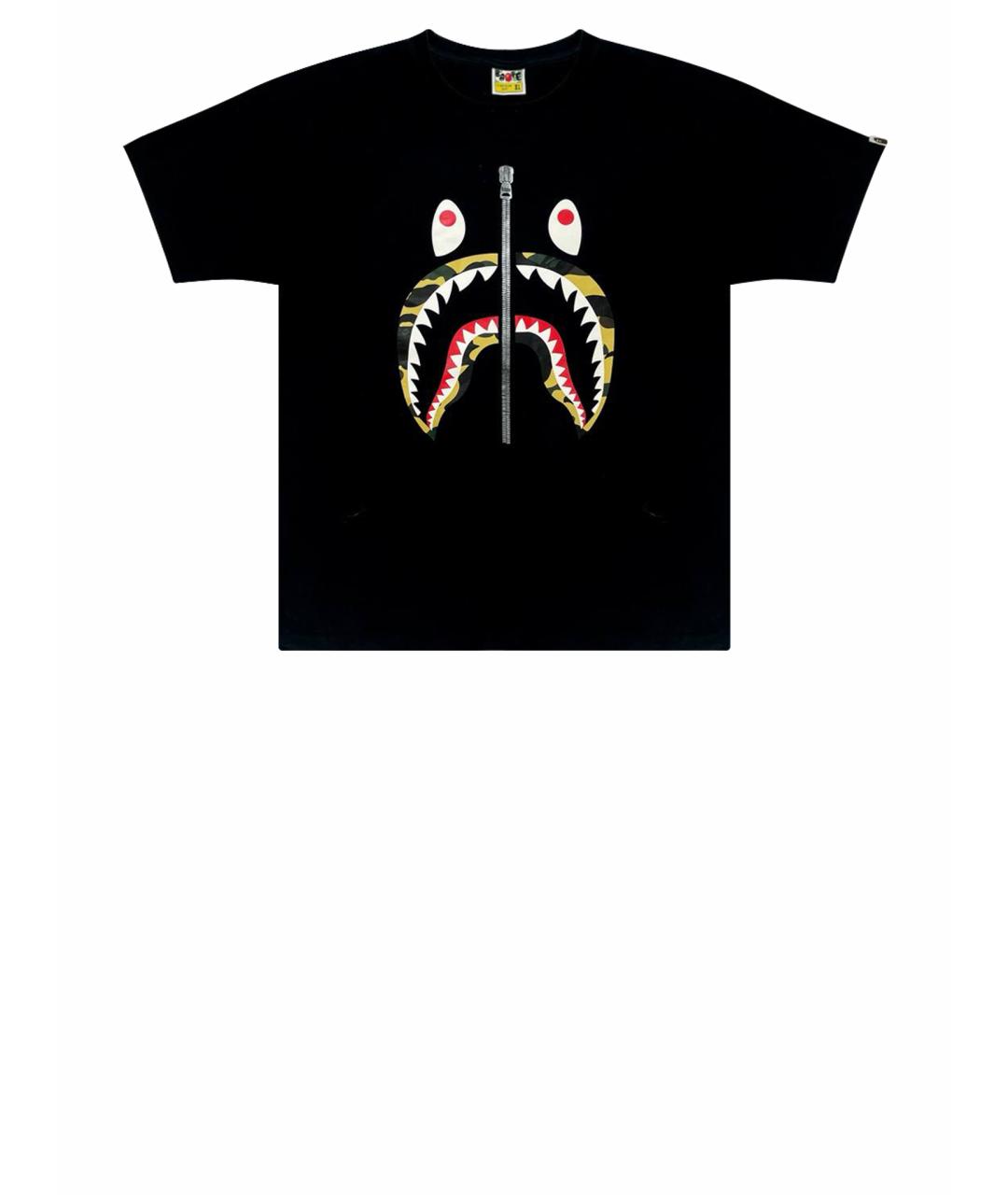 BAPE Черная хлопковая футболка, фото 1