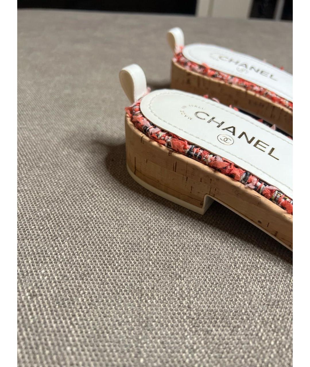 CHANEL Мульти шлепанцы, фото 7