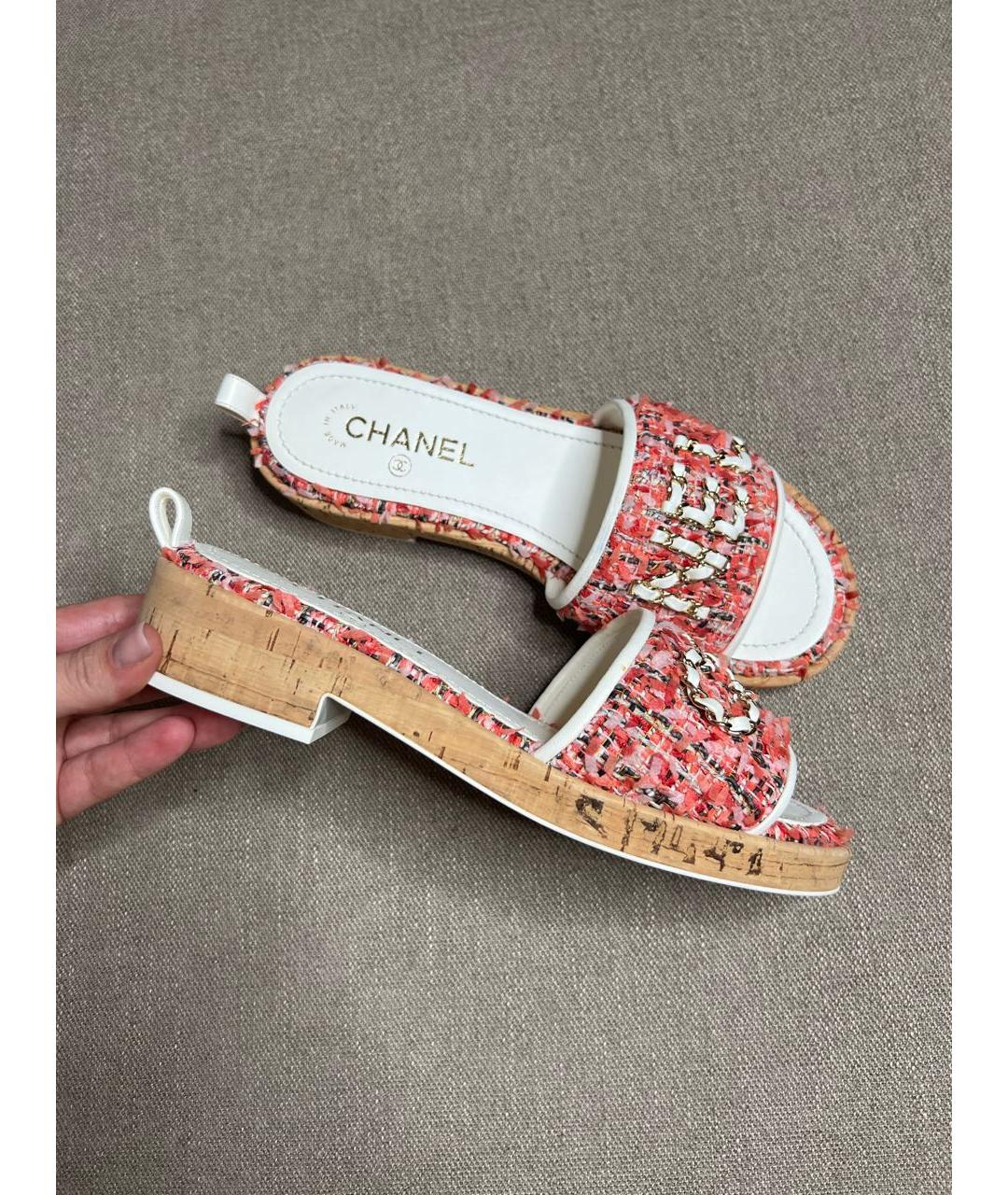 CHANEL Мульти шлепанцы, фото 3