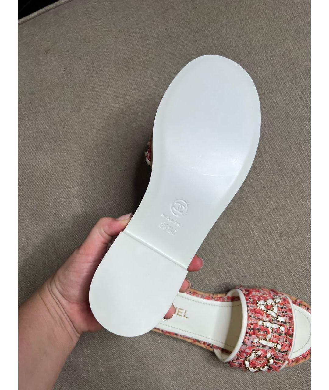 CHANEL Мульти шлепанцы, фото 4