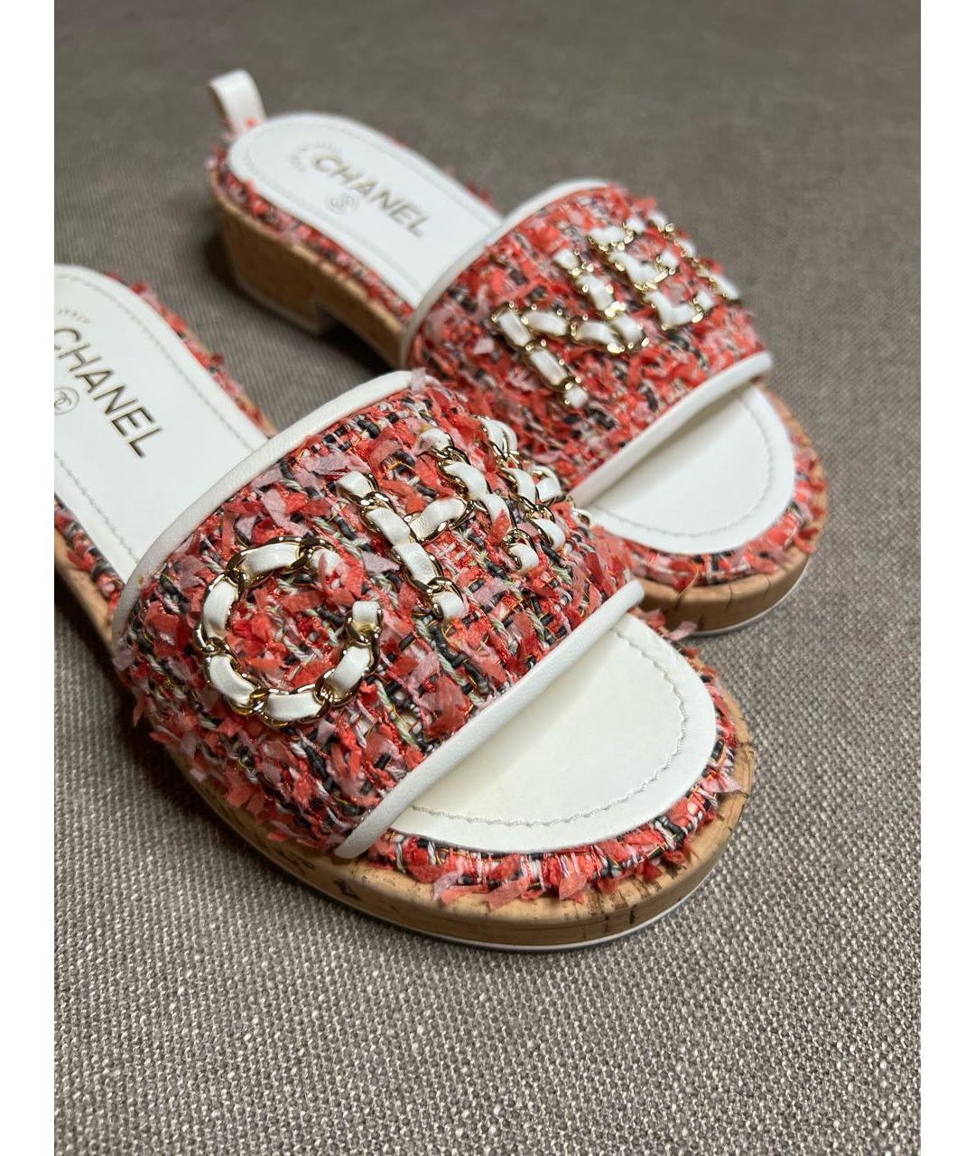 CHANEL Мульти шлепанцы, фото 6