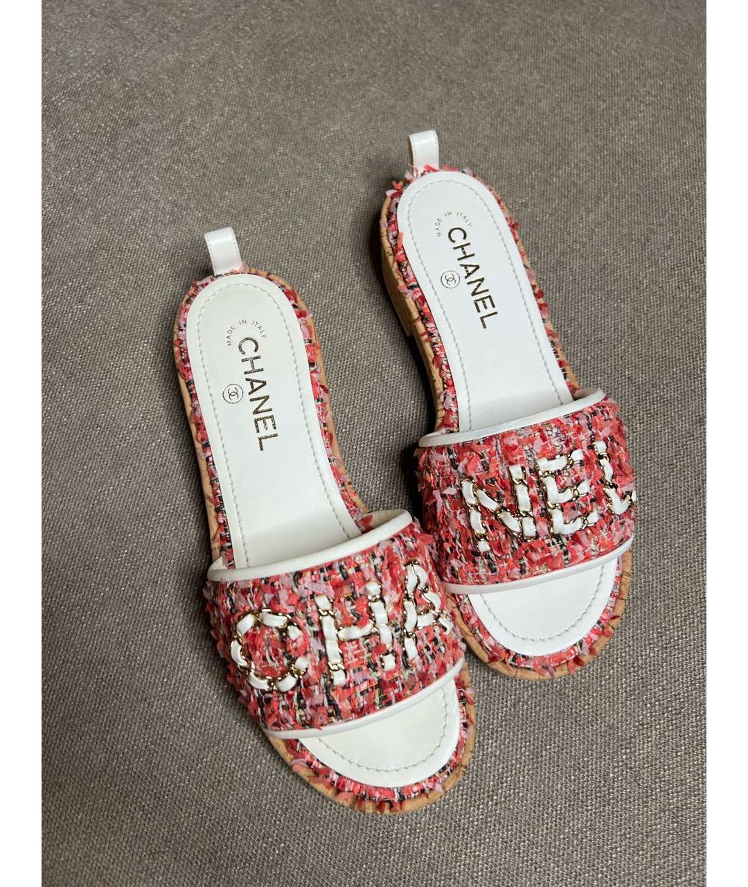 CHANEL Мульти шлепанцы, фото 8