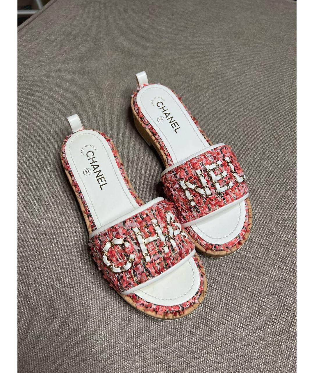CHANEL Мульти шлепанцы, фото 5