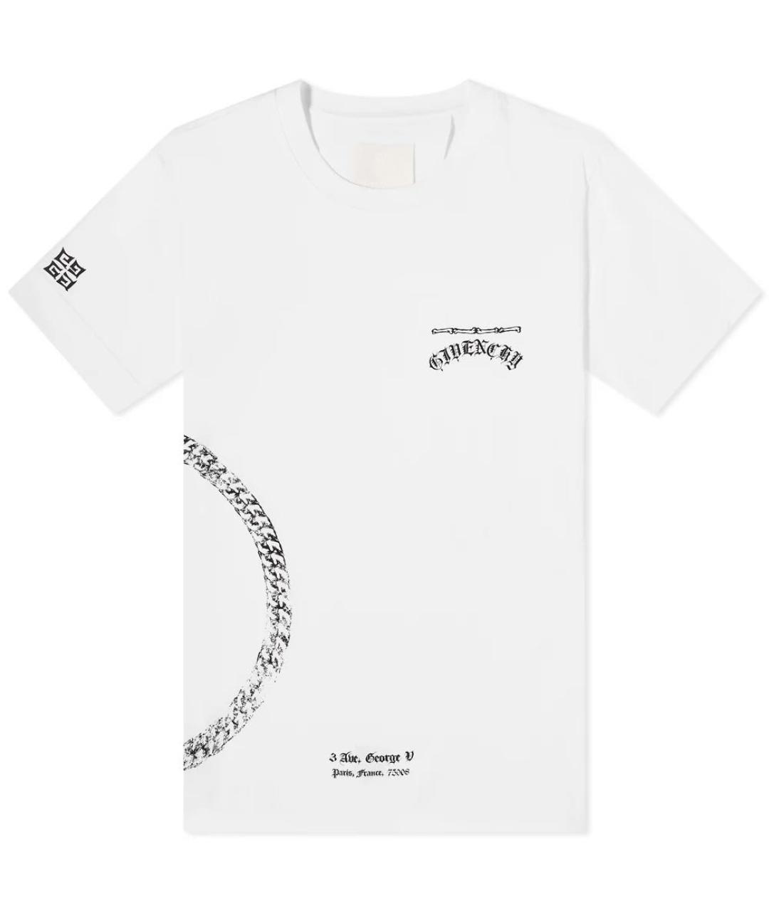 GIVENCHY Белая хлопковая футболка, фото 1