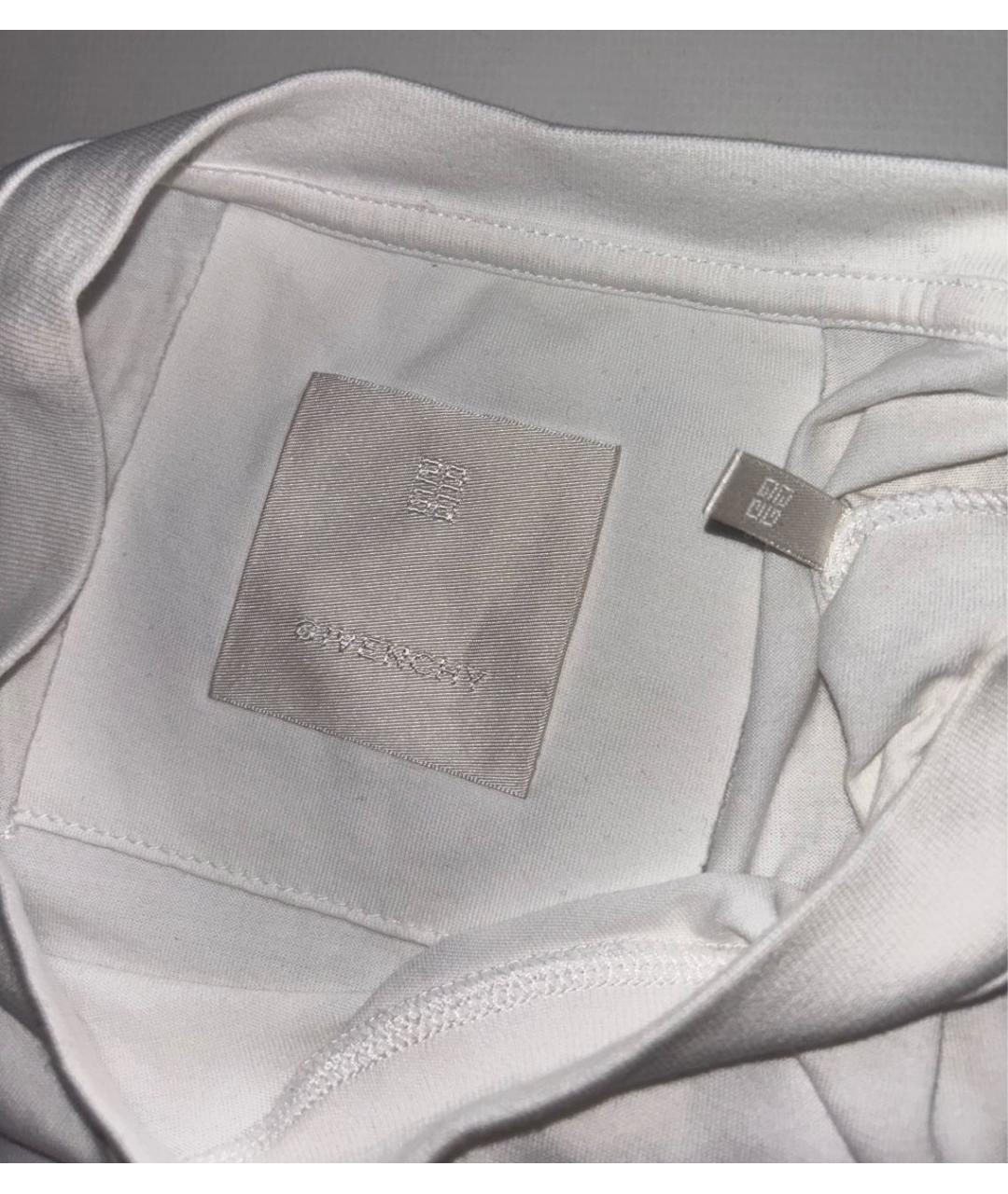GIVENCHY Белая хлопковая футболка, фото 4
