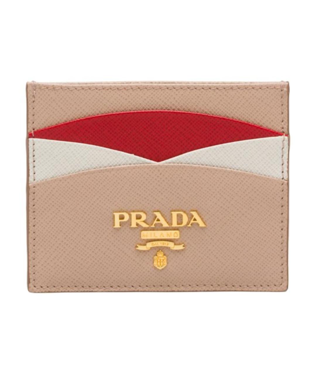 PRADA Бежевый кардхолдер, фото 1