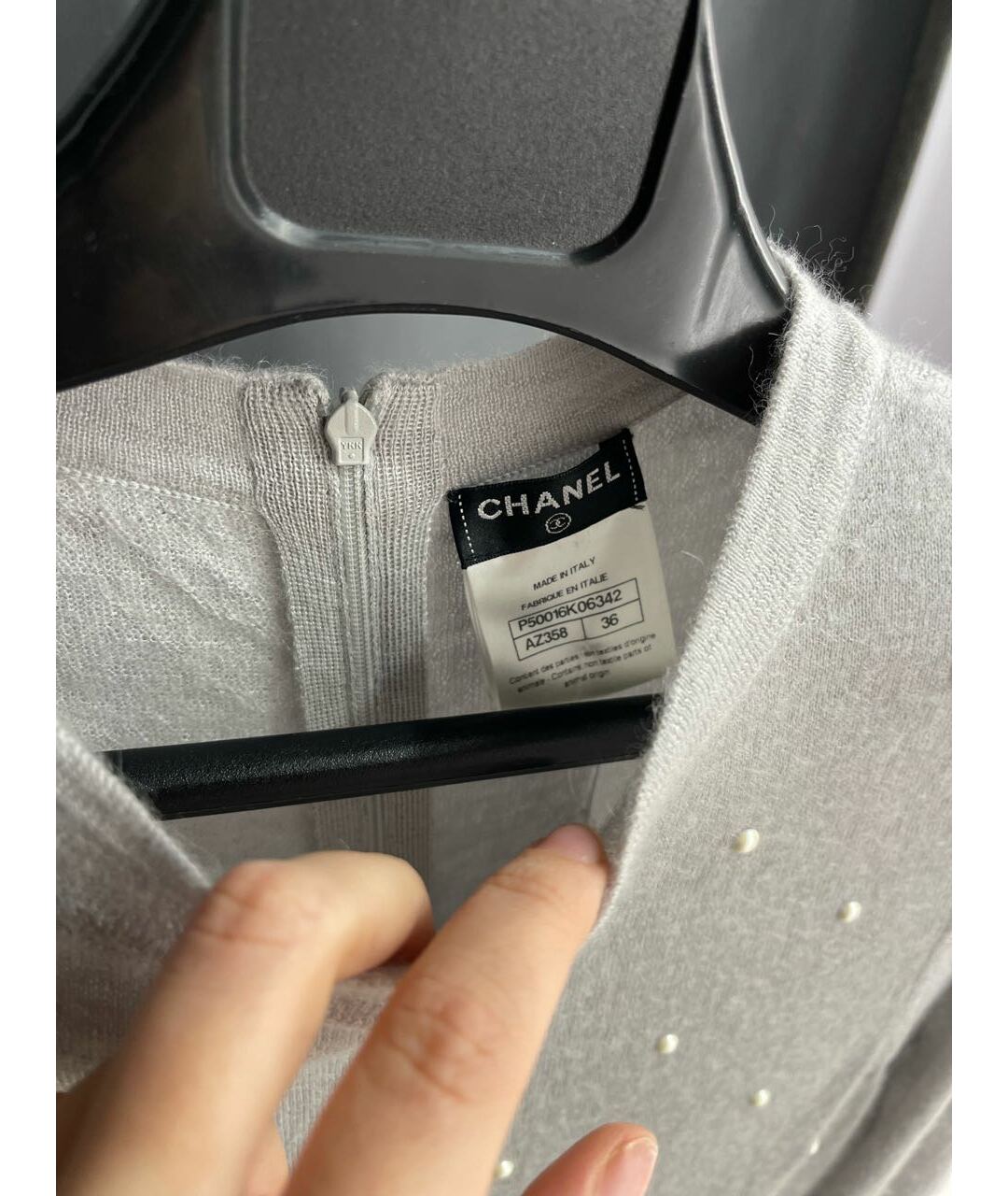 CHANEL Серое платье, фото 2