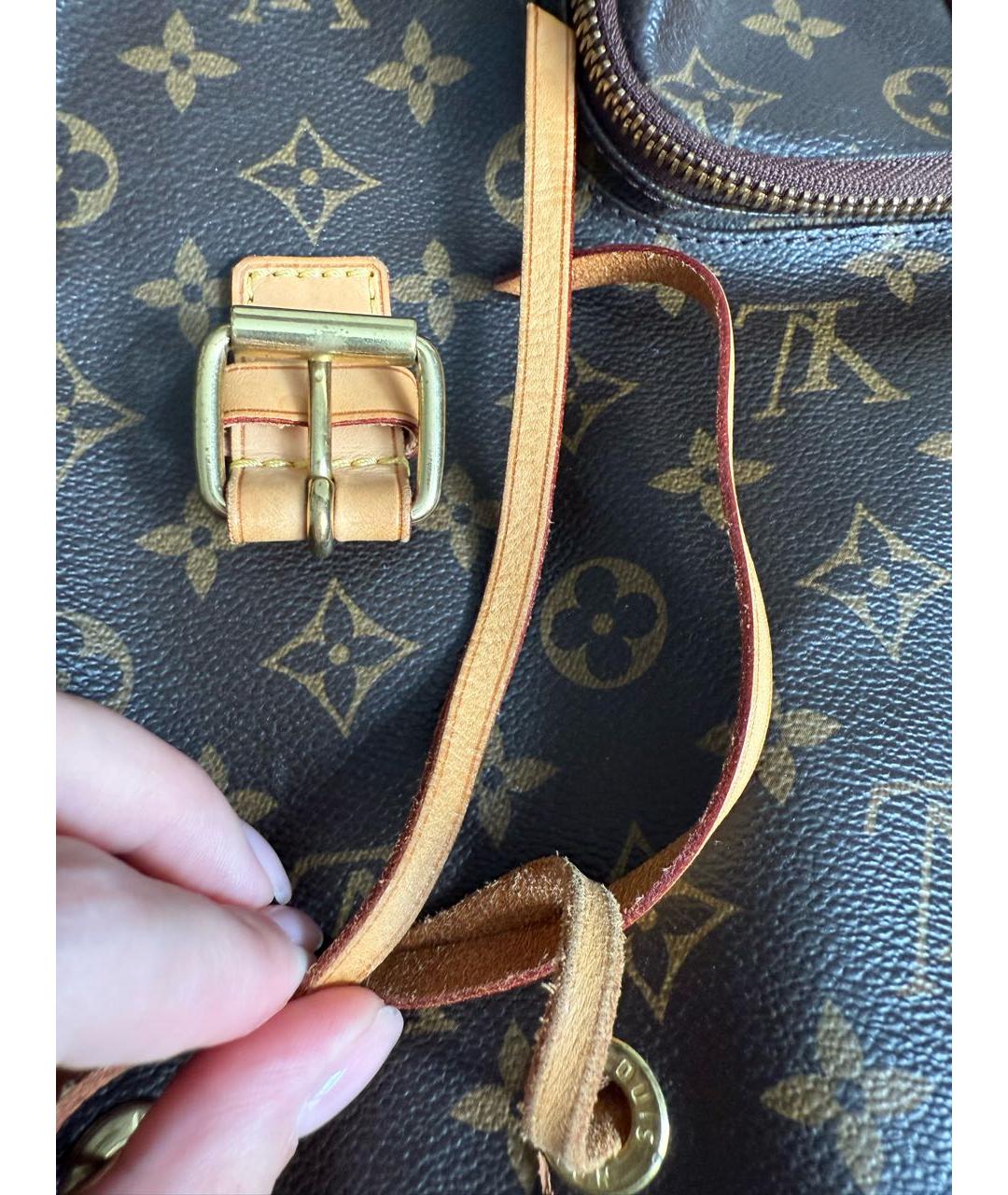LOUIS VUITTON Коричневый рюкзак, фото 8