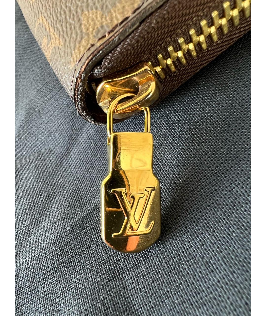 LOUIS VUITTON Коричневый кошелек, фото 6