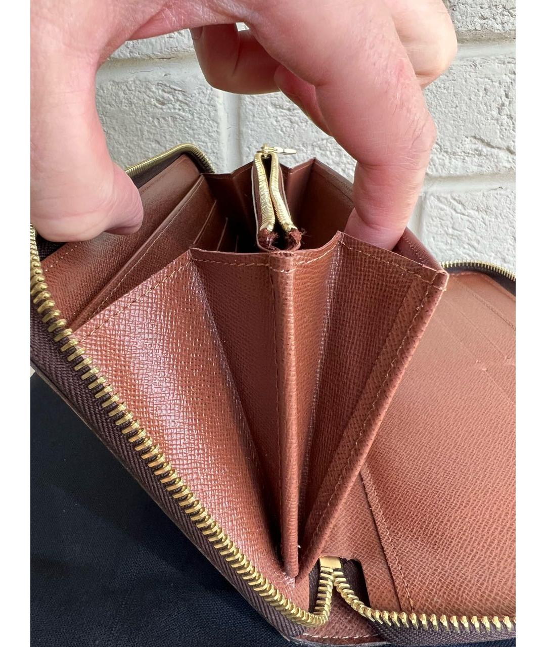 LOUIS VUITTON Коричневый кошелек, фото 7