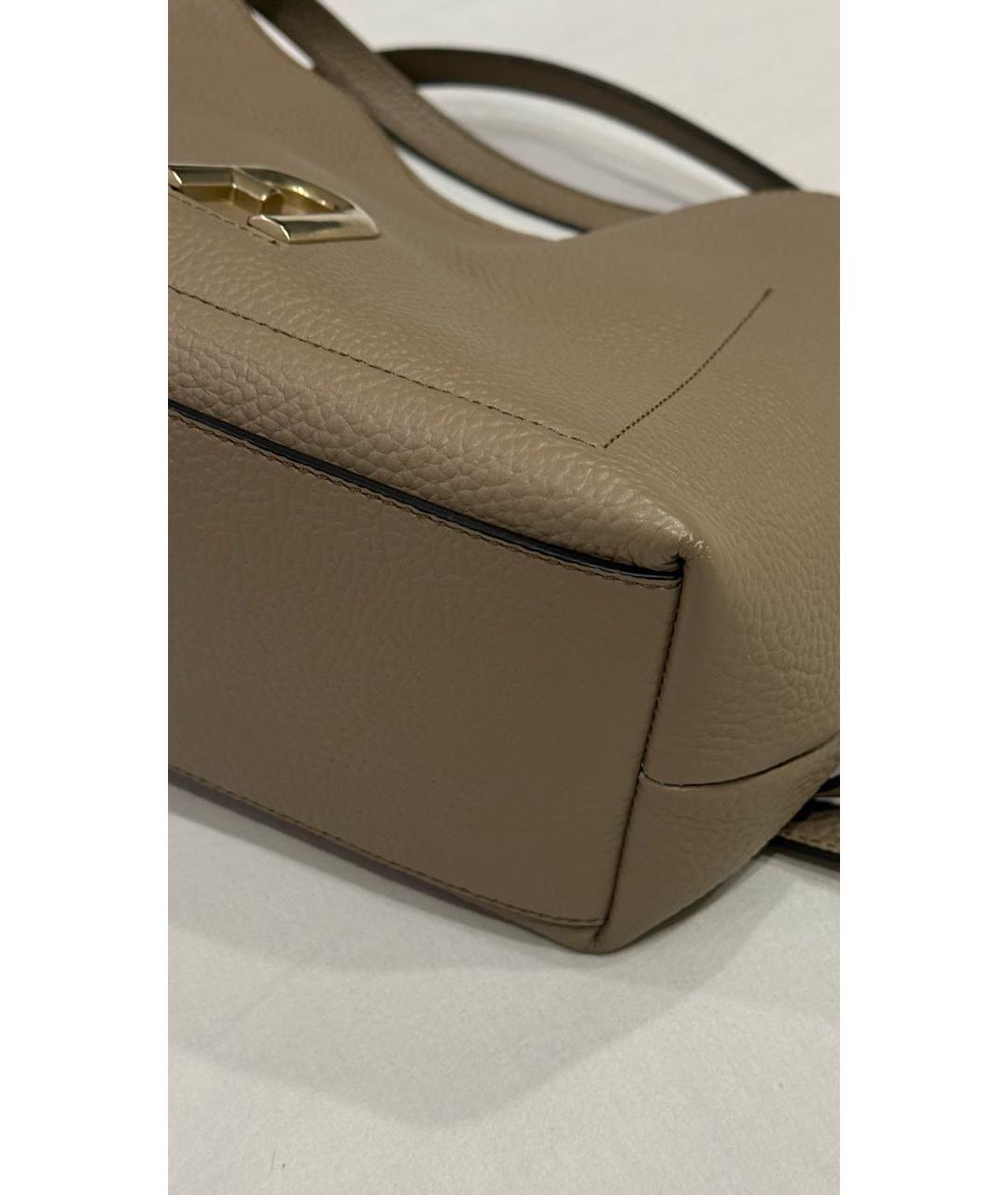 FURLA Бежевая кожаная сумка тоут, фото 2