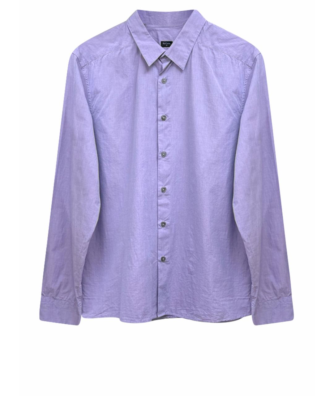 PAUL SMITH Фиолетовая хлопковая классическая рубашка, фото 1