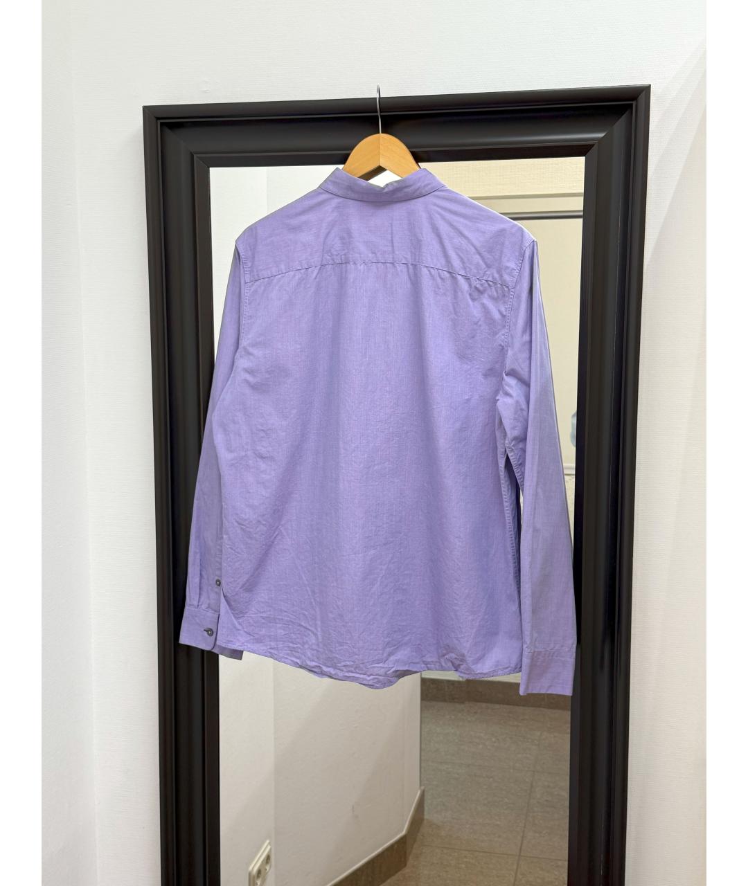 PAUL SMITH Фиолетовая хлопковая классическая рубашка, фото 2