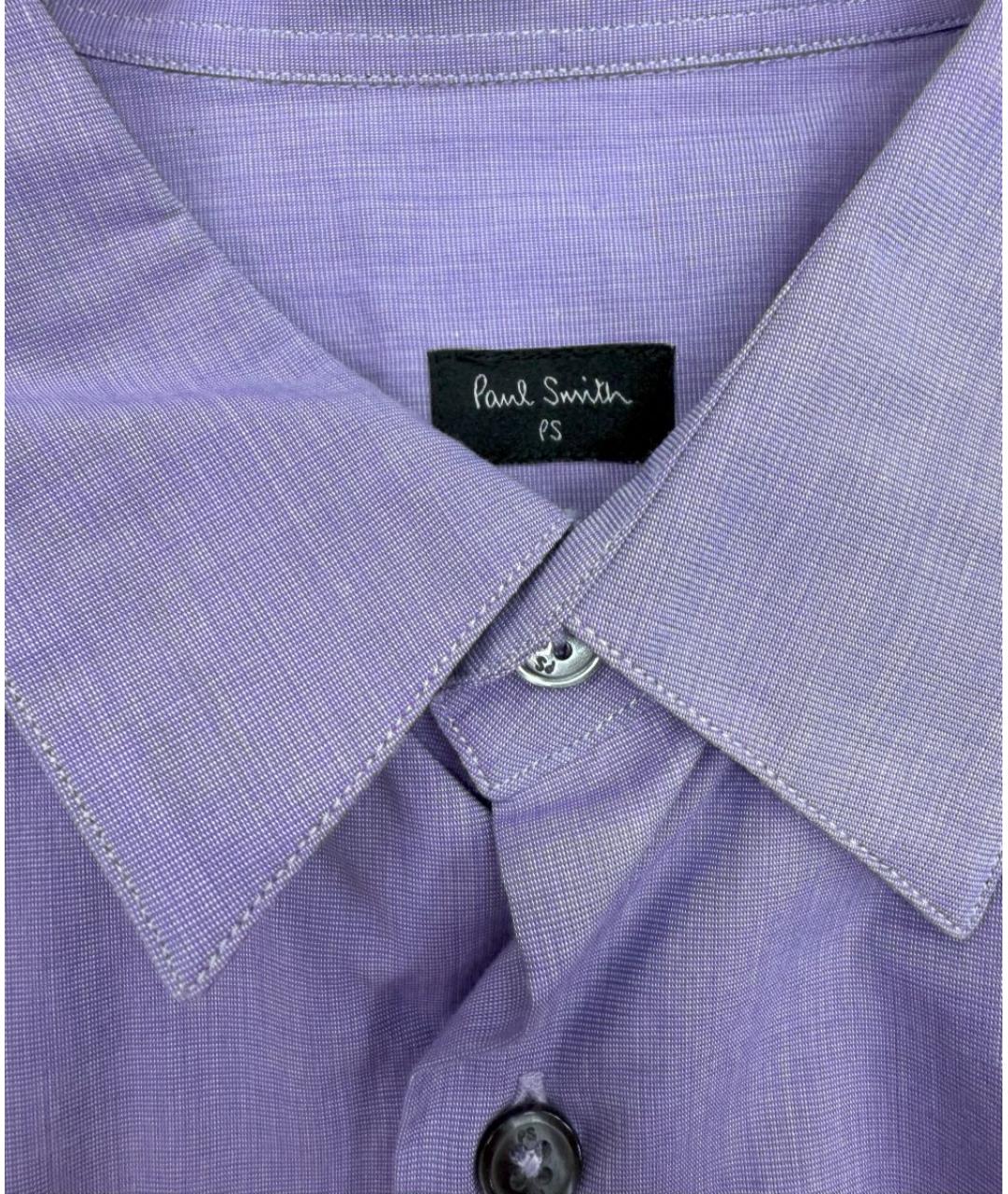 PAUL SMITH Фиолетовая хлопковая классическая рубашка, фото 3