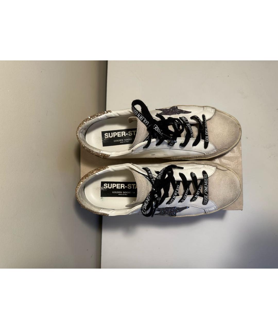 GOLDEN GOOSE DELUXE BRAND Белые кожаные кеды, фото 3