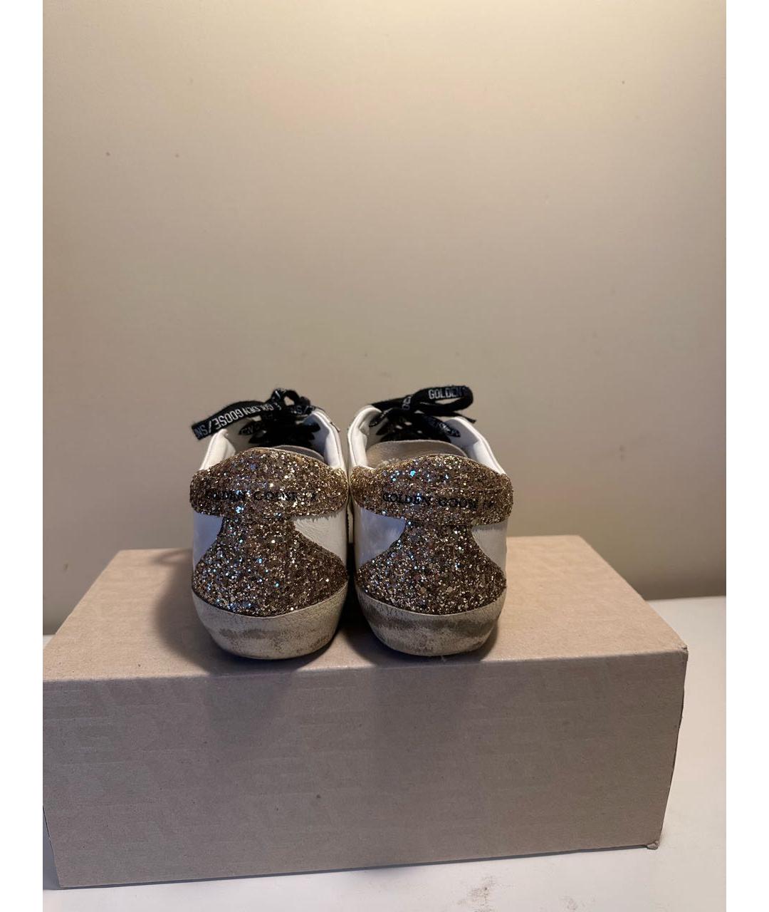 GOLDEN GOOSE DELUXE BRAND Белые кожаные кеды, фото 4