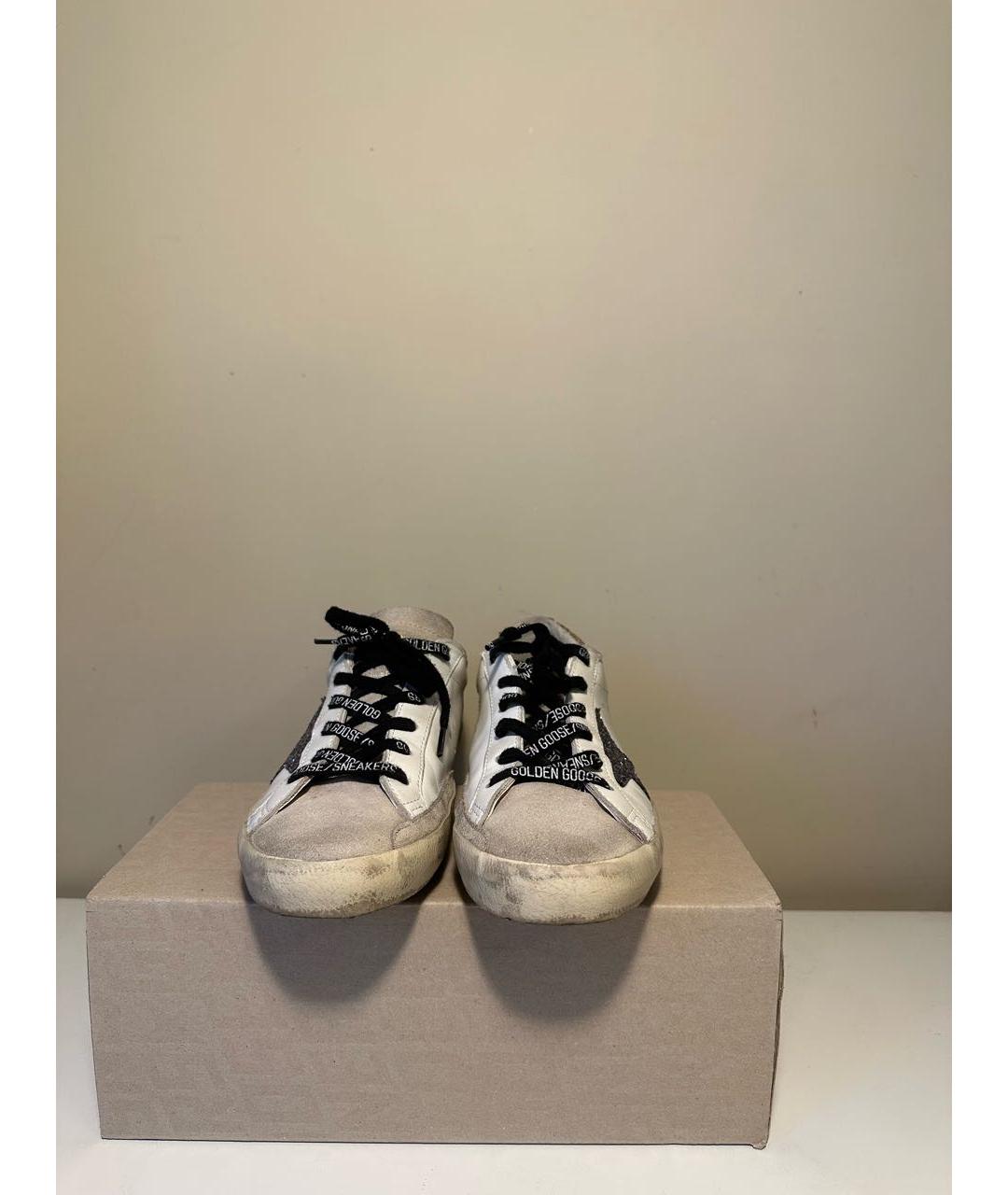 GOLDEN GOOSE DELUXE BRAND Белые кожаные кеды, фото 2